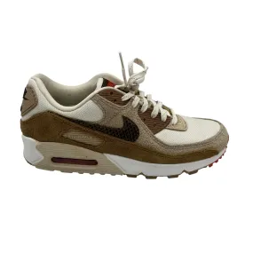 Retro design Flexible Outsole Shoes Sneakers By Nike In Brown & Cream, Size:8.5