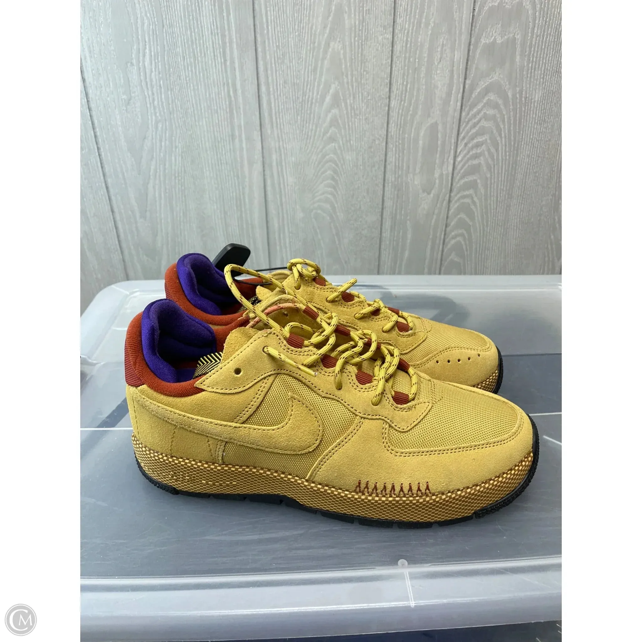 Functional Design Shoes Sneakers By Nike In Gold, Size: 8.5