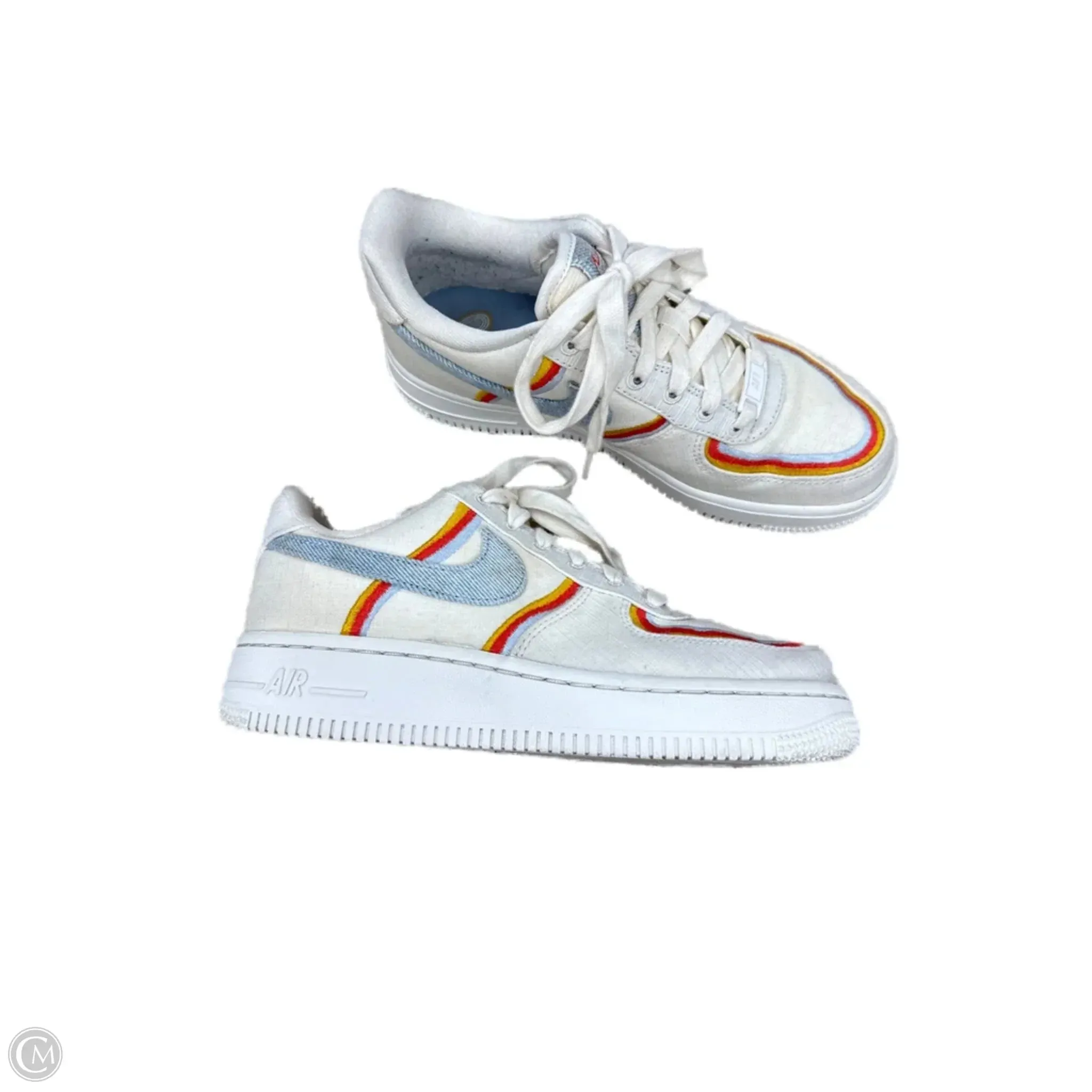 Tennis Sneakers Shoes Sneakers By Nike In Tan, Size: 5