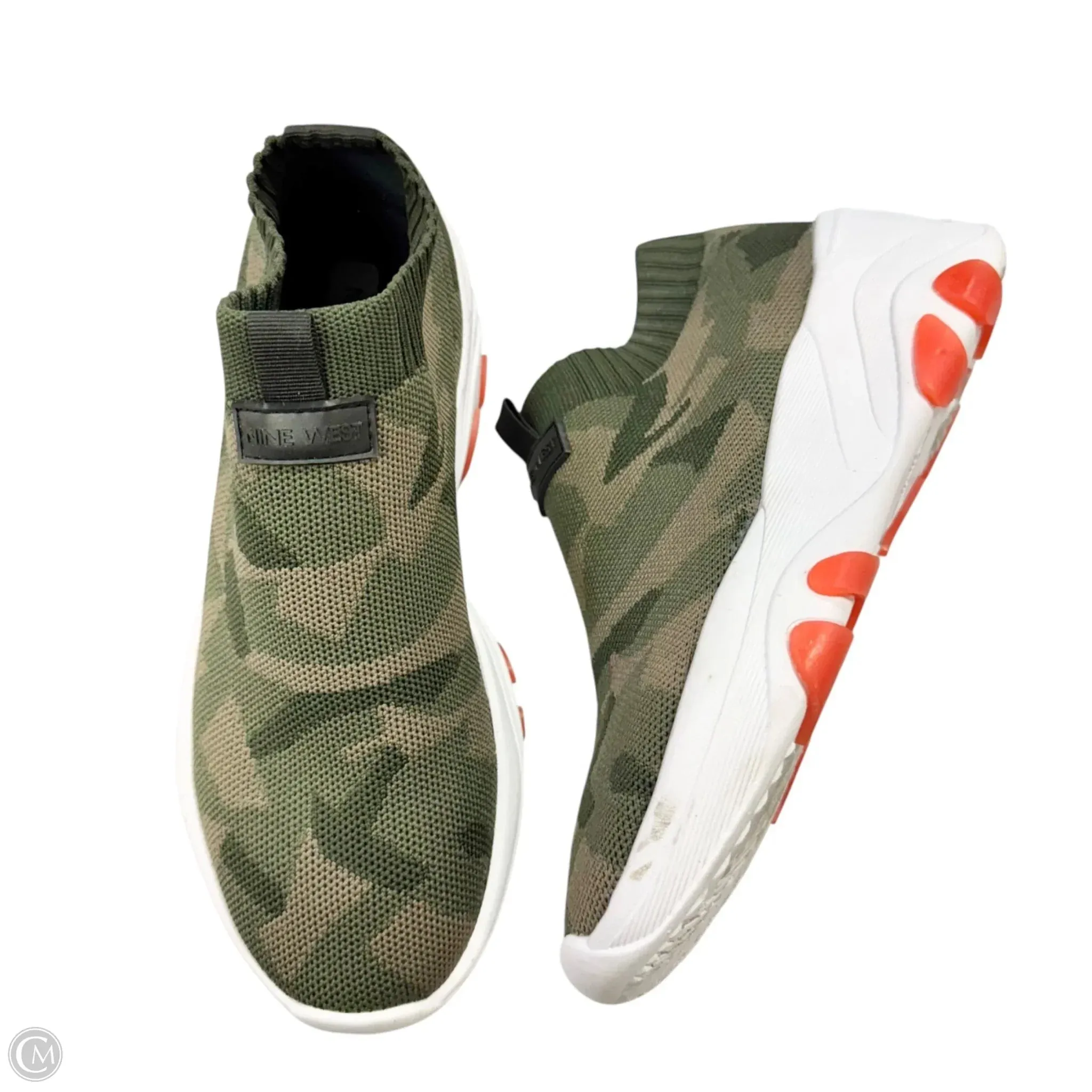 Shoes Sneakers By Nine West In Camouflage Print, Size: 7.5 stretchy design