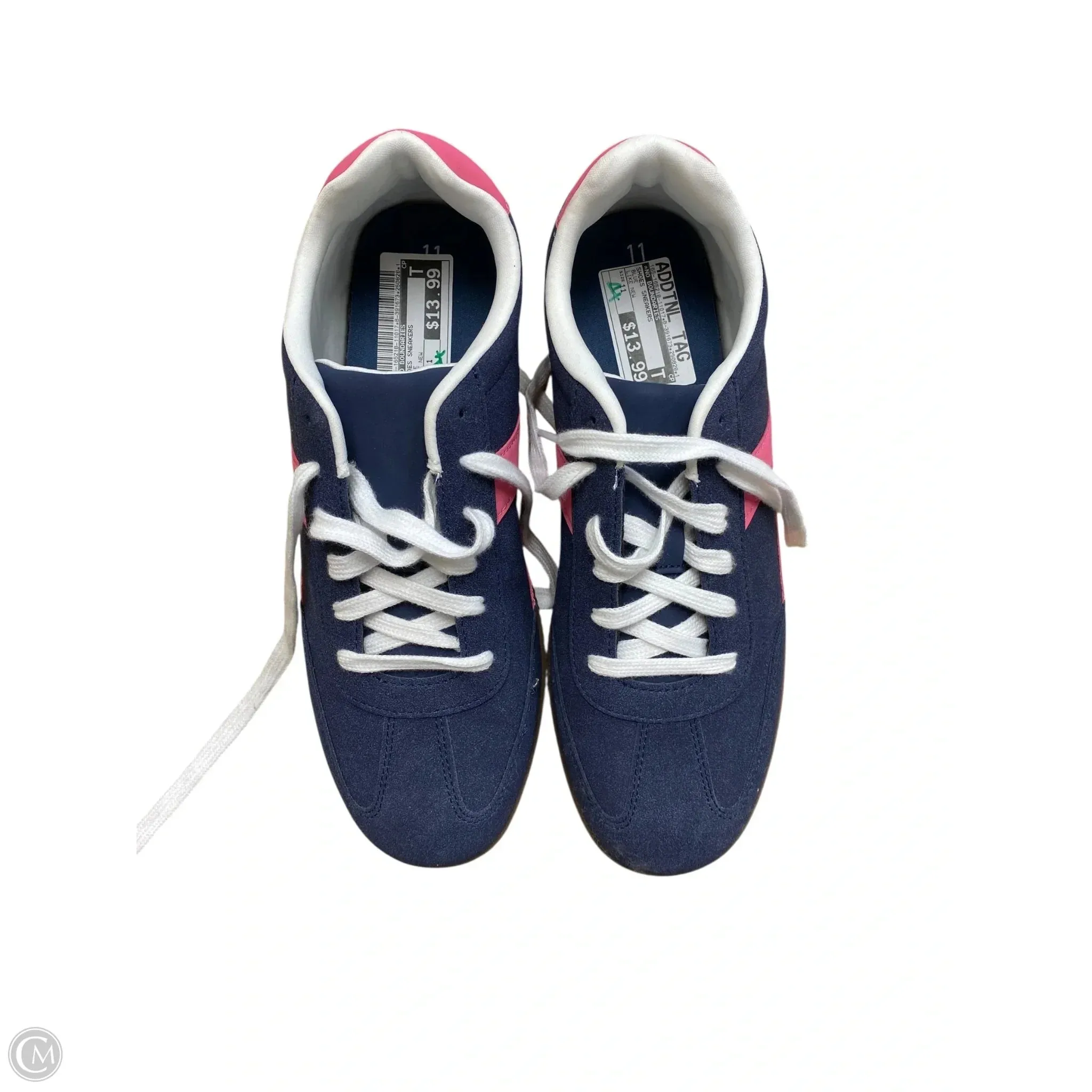 Shoes Sneakers By No Boundaries In Blue, Size: 11 Minimalist Stitching Soccer Field