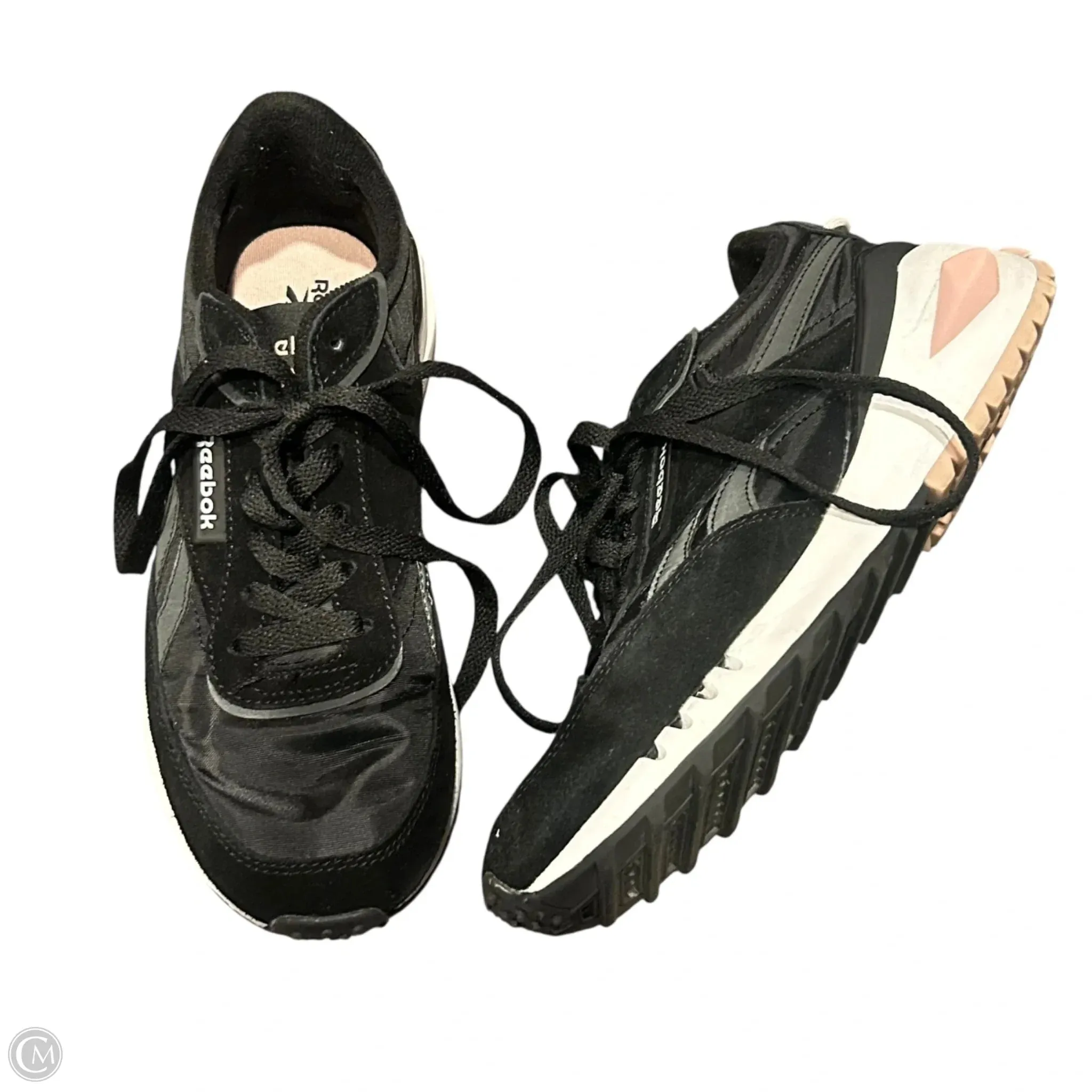 Indoor Slip Resistant Tread Shoes Sneakers By Reebok In Black, Size: 7
