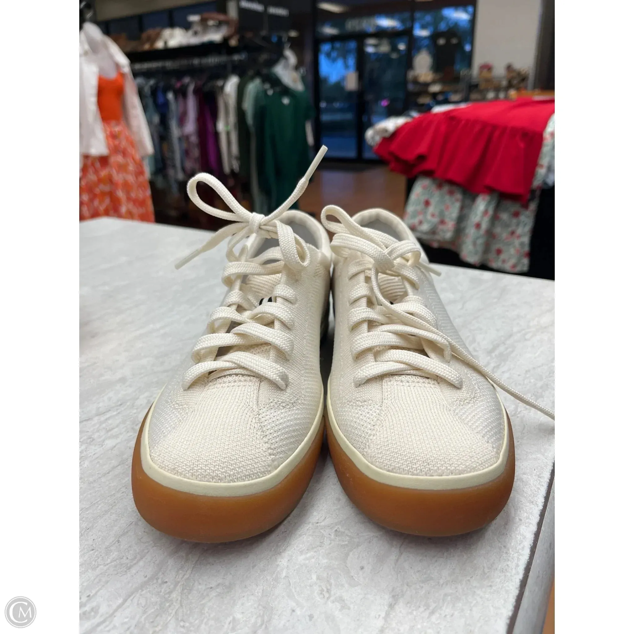 Shoes Sneakers By Rothys In Cream, Size: 7.5 Abrasion Resistant Mesh