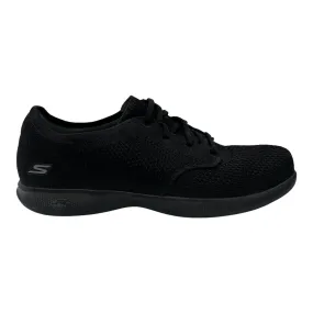 day use Thermoplastic Polyurethane Plate Shoes Sneakers By Skechers In Black, Size:9