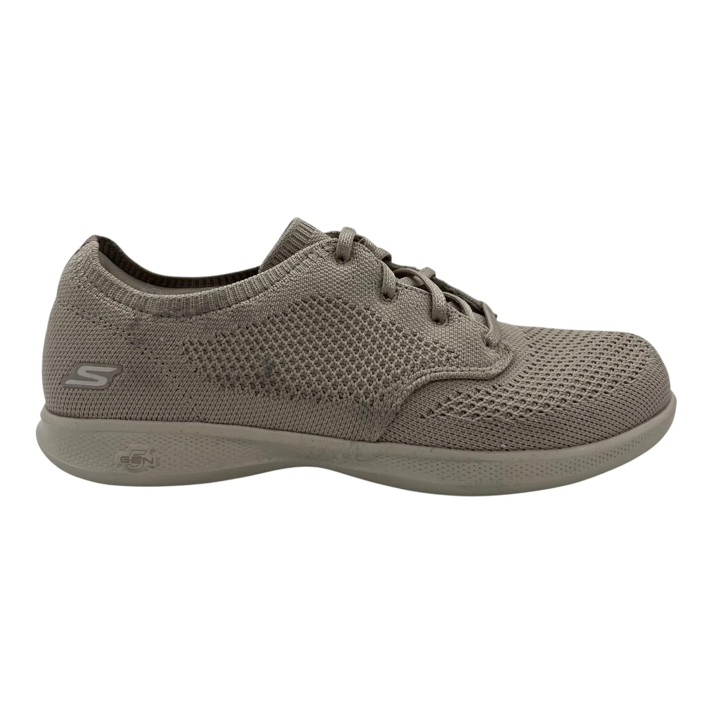 Active Routine Comfort Fit Upper Shoes Sneakers By Skechers In Tan, Size:9