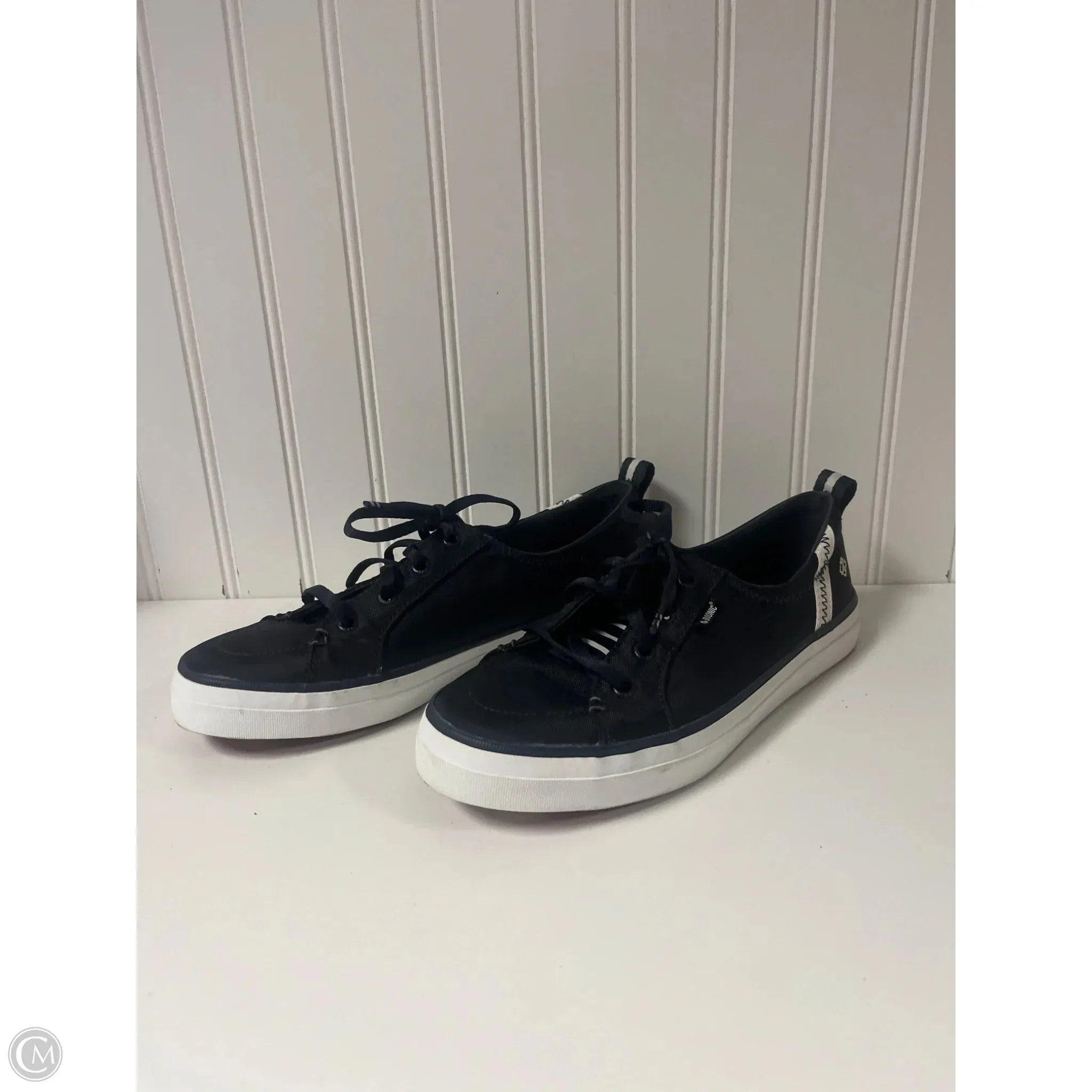 Contoured Footbed AnkleSupport Shoes Sneakers By Sperry In Black, Size: 8.5
