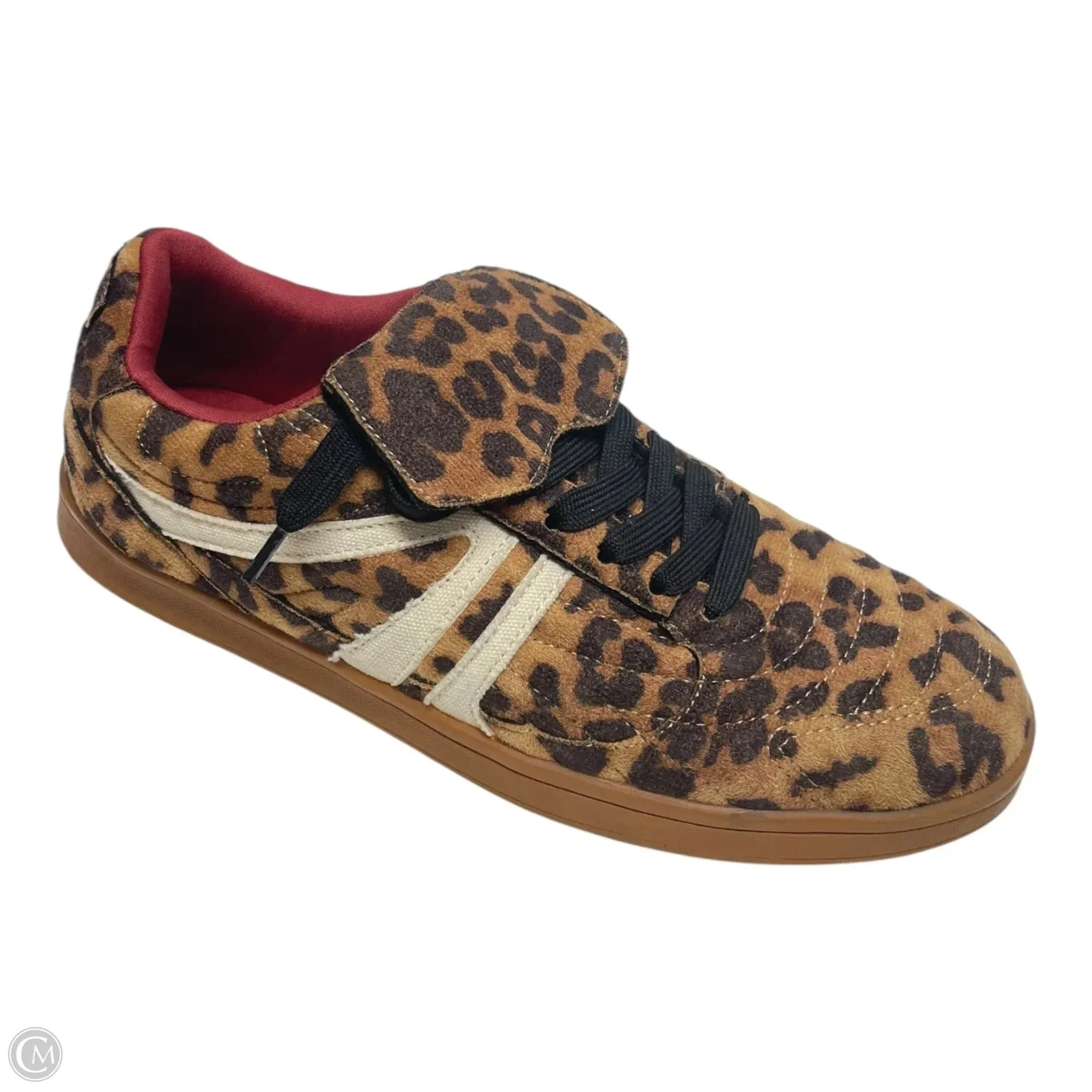 Stretchy Material Shoes Sneakers By Steve Madden In Animal Print, Size: 9