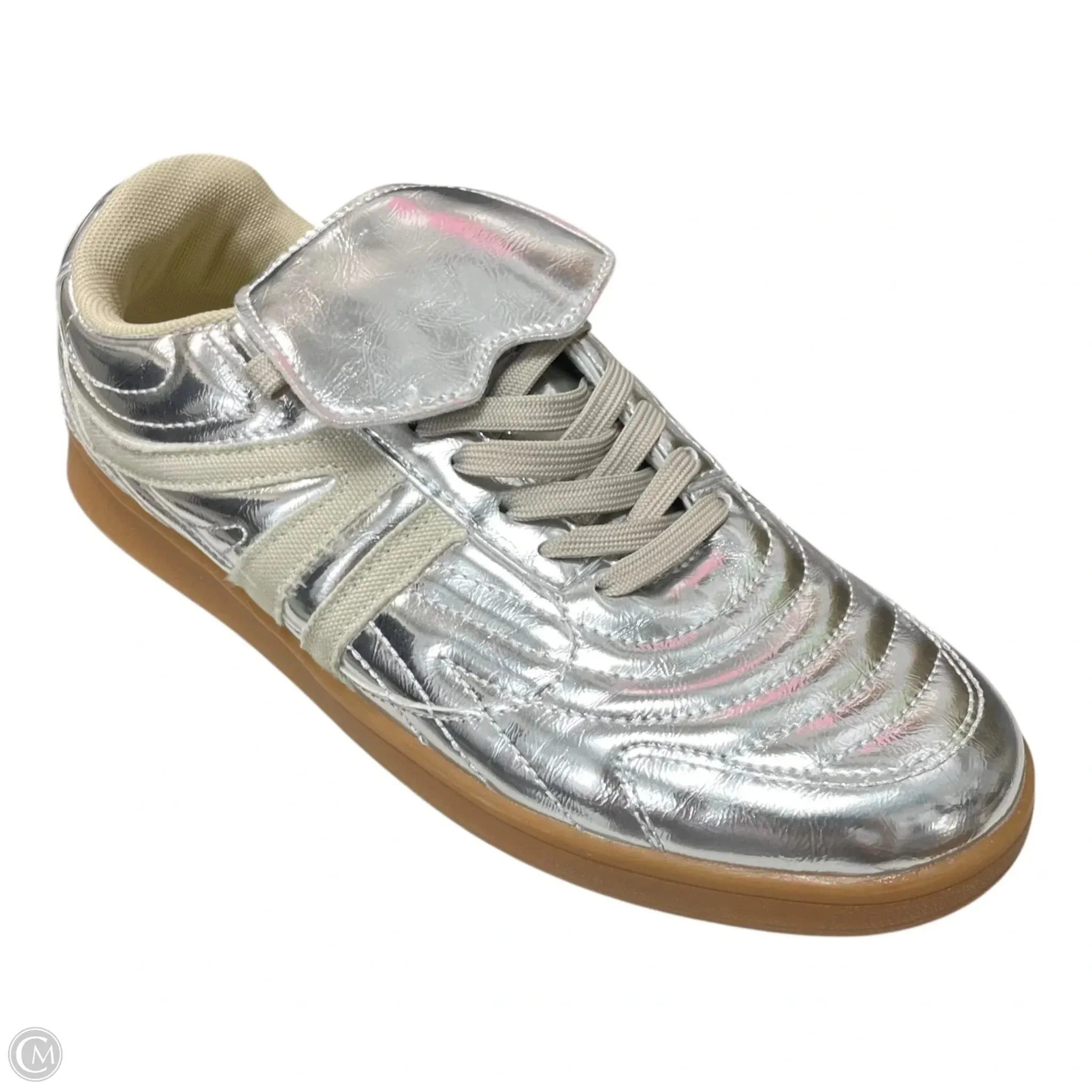 Outdoor Day Comfort Padding System Shoes Sneakers By Steve Madden In Silver, Size: 9