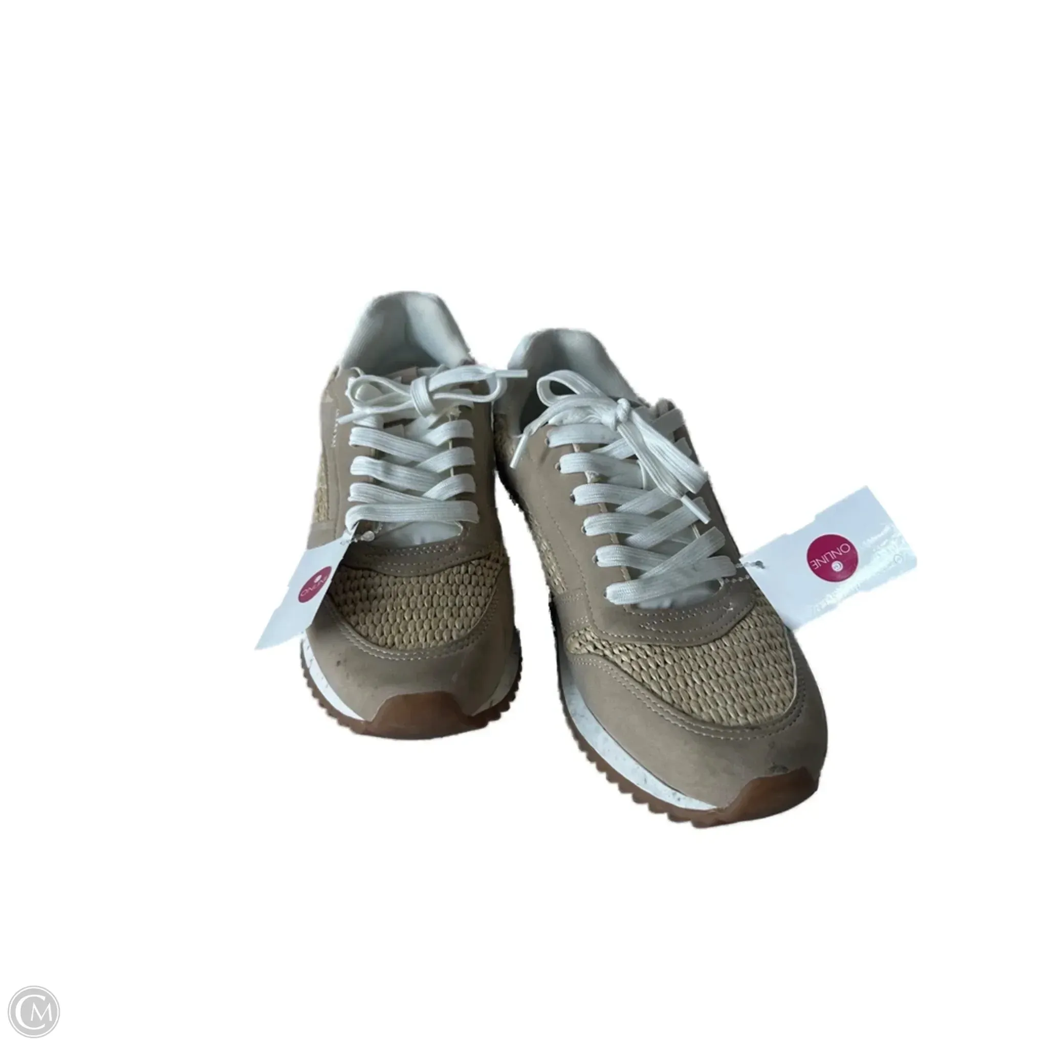 Textured Insole Work Day Fit Shoes Sneakers By Steve Madden In Tan & White, Size: 8.5