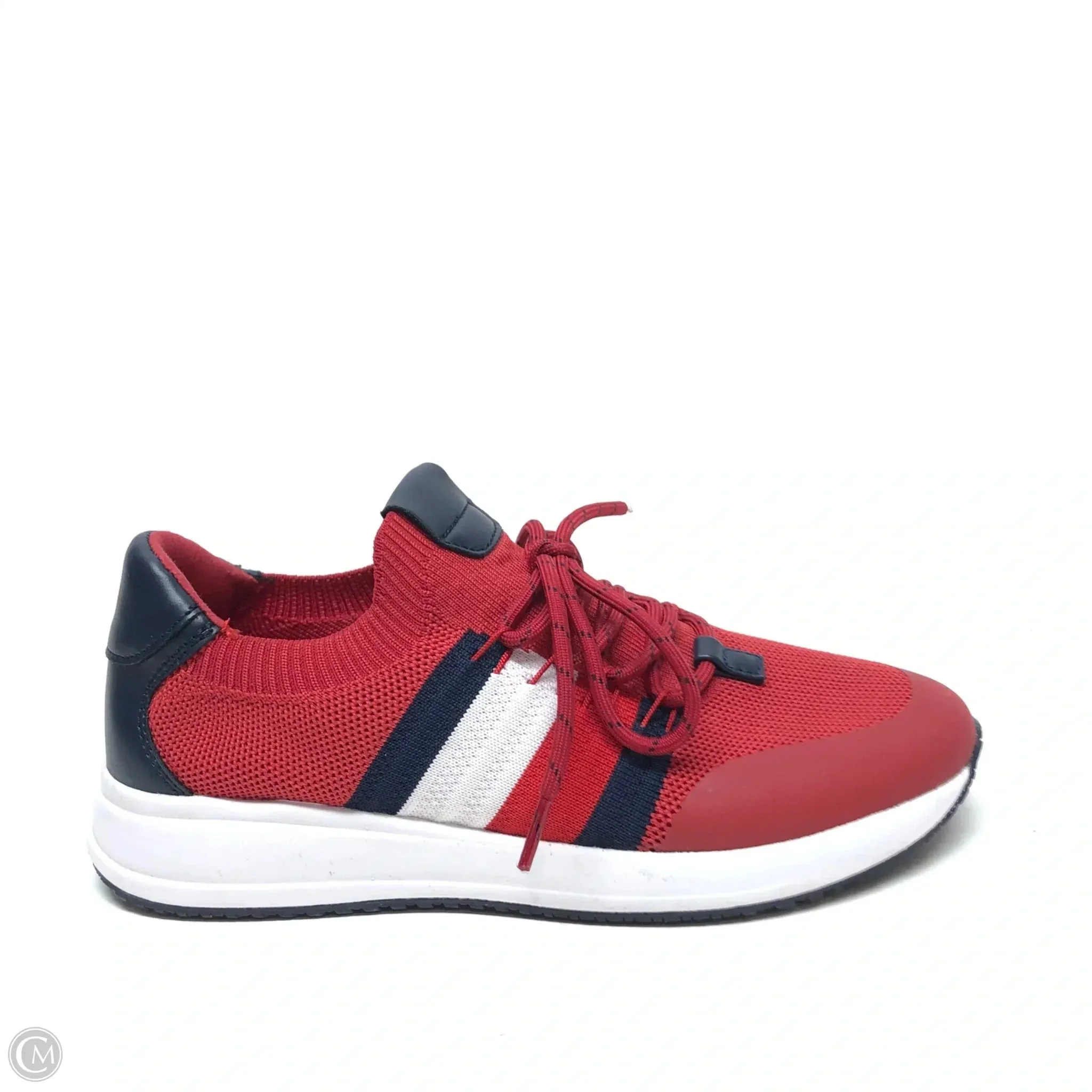 Shoes Sneakers By Tommy Hilfiger In Blue & Red & White, Size: 6.5 Gentle Texture