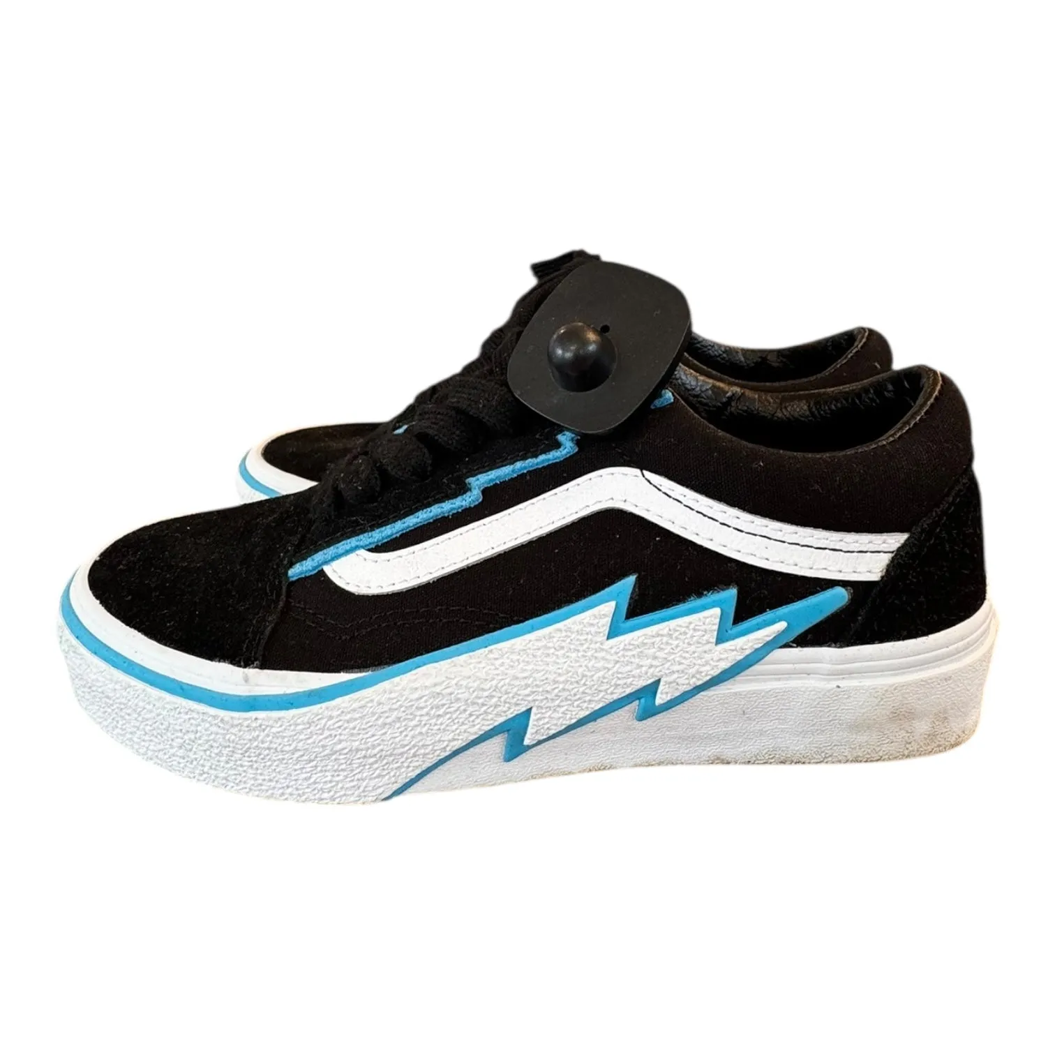 Breath Panel Shoes Sneakers By Vans In Black & Blue, Size:7
