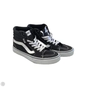 Comfortable to wear FlatSole Shoes Sneakers By Vans In Black & White, Size: 8.5