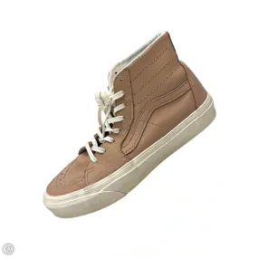 Shoes Sneakers By Vans In Brown, Size: 8 High Comfort