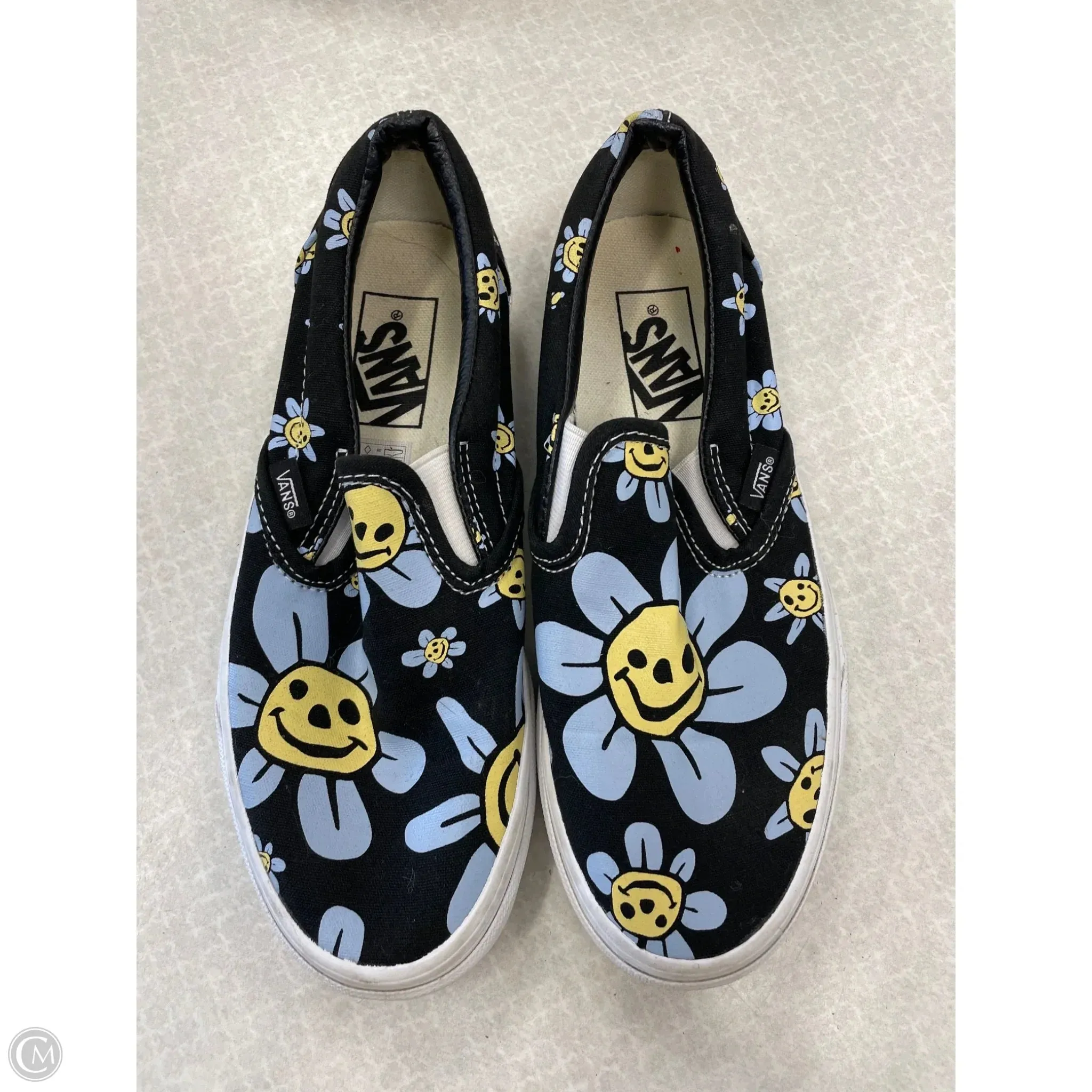 Walk Smooth Shoes Sneakers By Vans In Floral Print, Size: 6.5