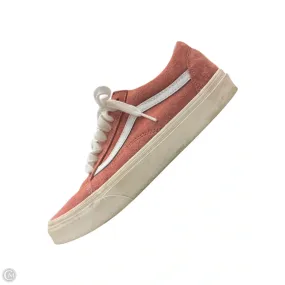 Tailored arch Non Restrictive Upper Shoes Sneakers By Vans In Pink & White, Size: 7.5