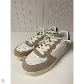 Shoes Sneakers By Veronica Beard In Tan & White, Size: 10.5 Aerated Insole Structured Design