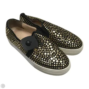 Shoes Sneakers By Vince Camuto In Black & Gold, Size: 6 Pliable Durable TPR Outsole