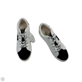 SyntheticLeather Shoes Sneakers By Vintage Havana In Black & Gold, Size: 7