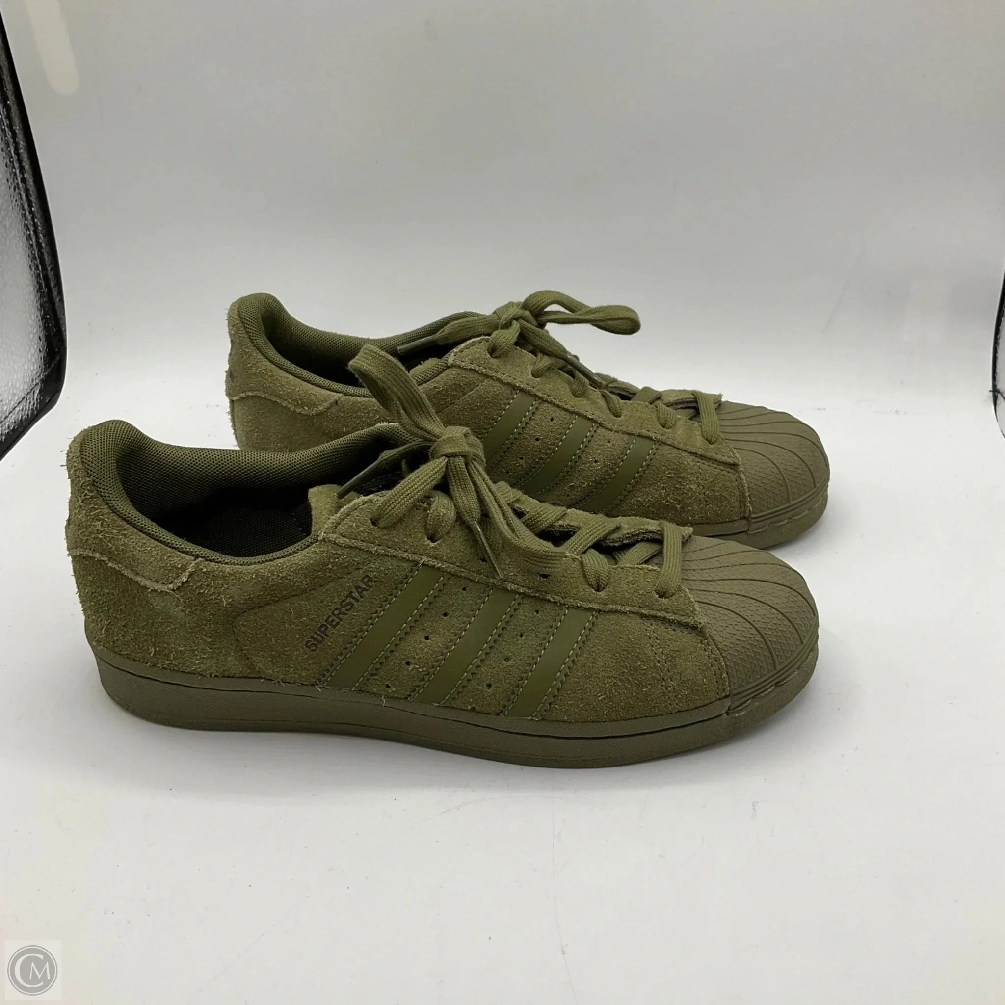 Shoes Sneakers By Adidas In Green, Size: 5.5 Thermoregulating Material Non Stretch Upper