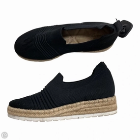 Chic Fit Elastic Band Shoes Sneakers By Adrienne Vittadini In Black, Size: 8