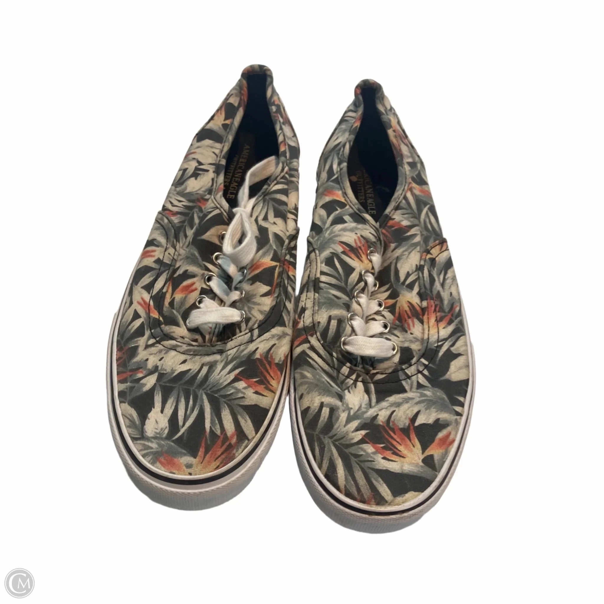 Classy silhouette Arch Support System Shoes Sneakers By American Eagle In Floral Print, Size: 10.5
