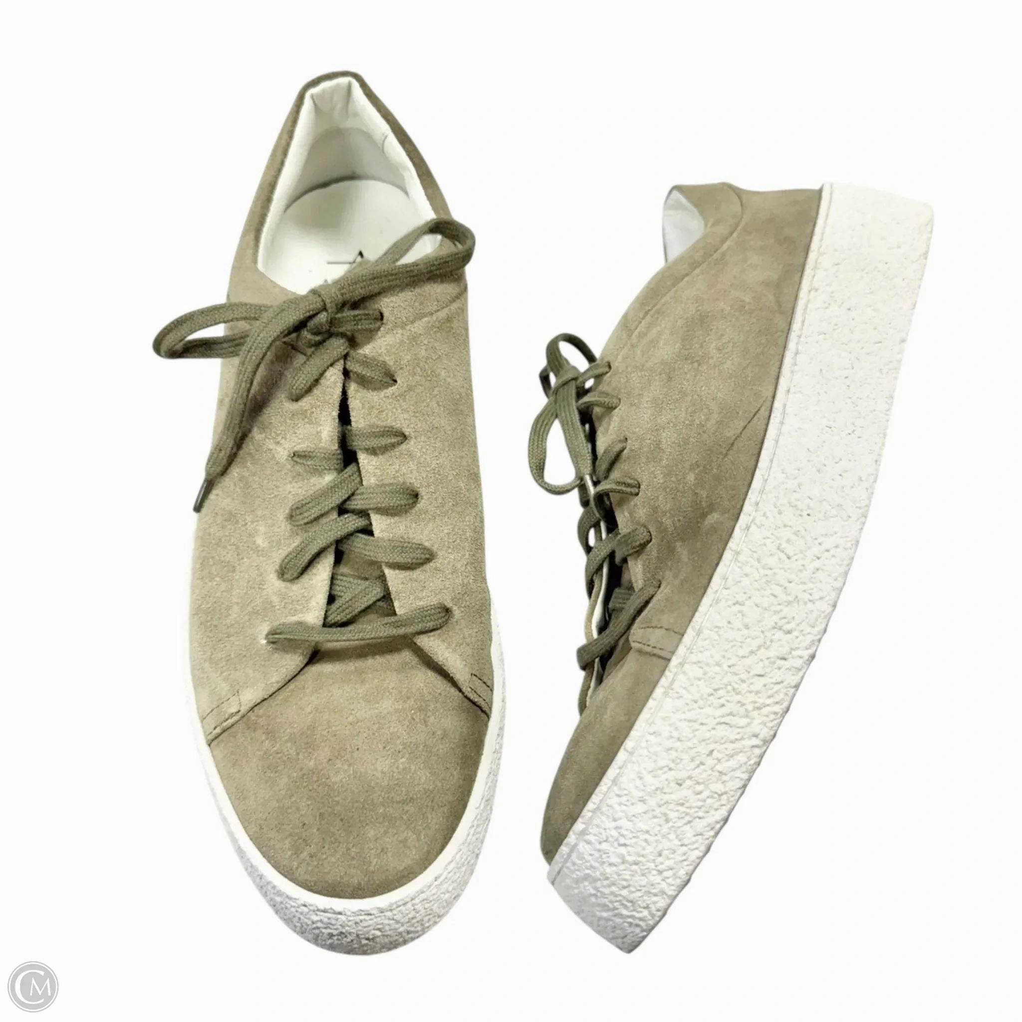 Gym Performance Shoes Sneakers By Aquatalia In Green, Size: 10