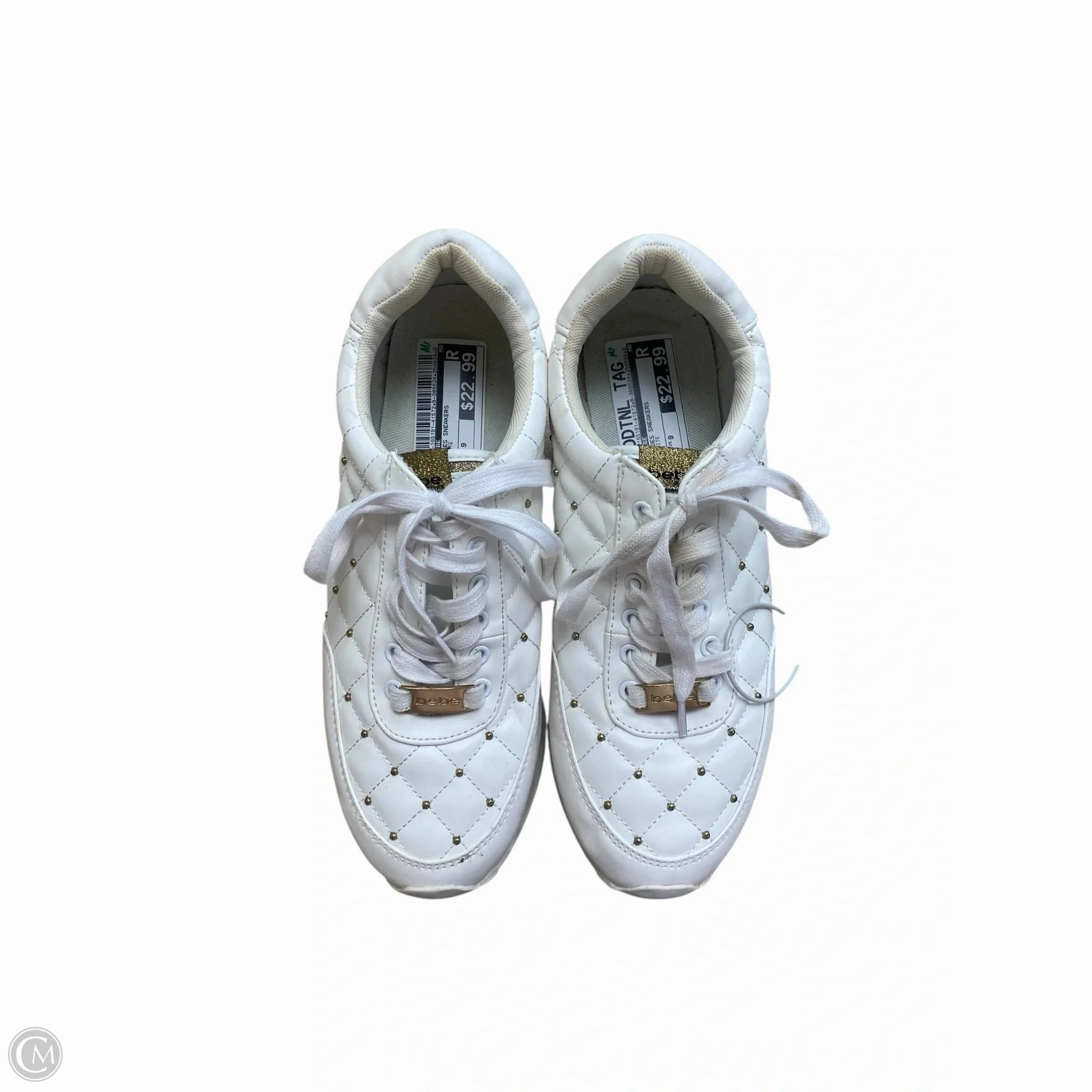 Shoes Sneakers By Bebe In White, Size: 9 Lightweight Performance