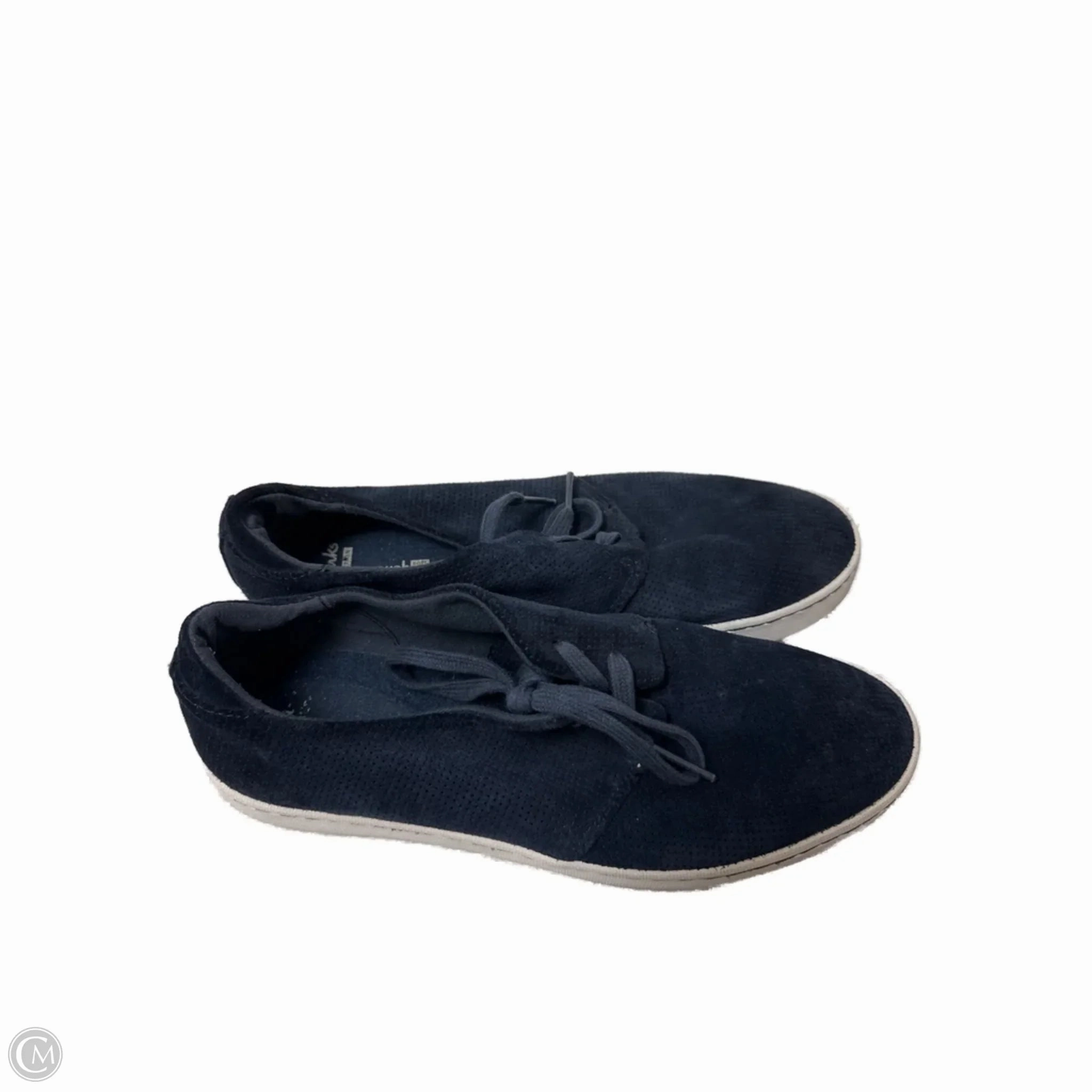 Ankle Collarbrace Shoes Sneakers By Clarks In Navy, Size: 9.5