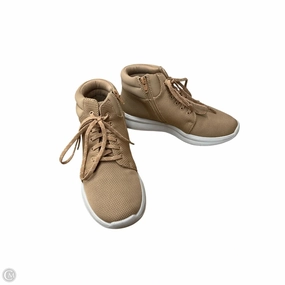 Shoes Sneakers By Clarks In Tan, Size: 6 Reinforced Stitching
