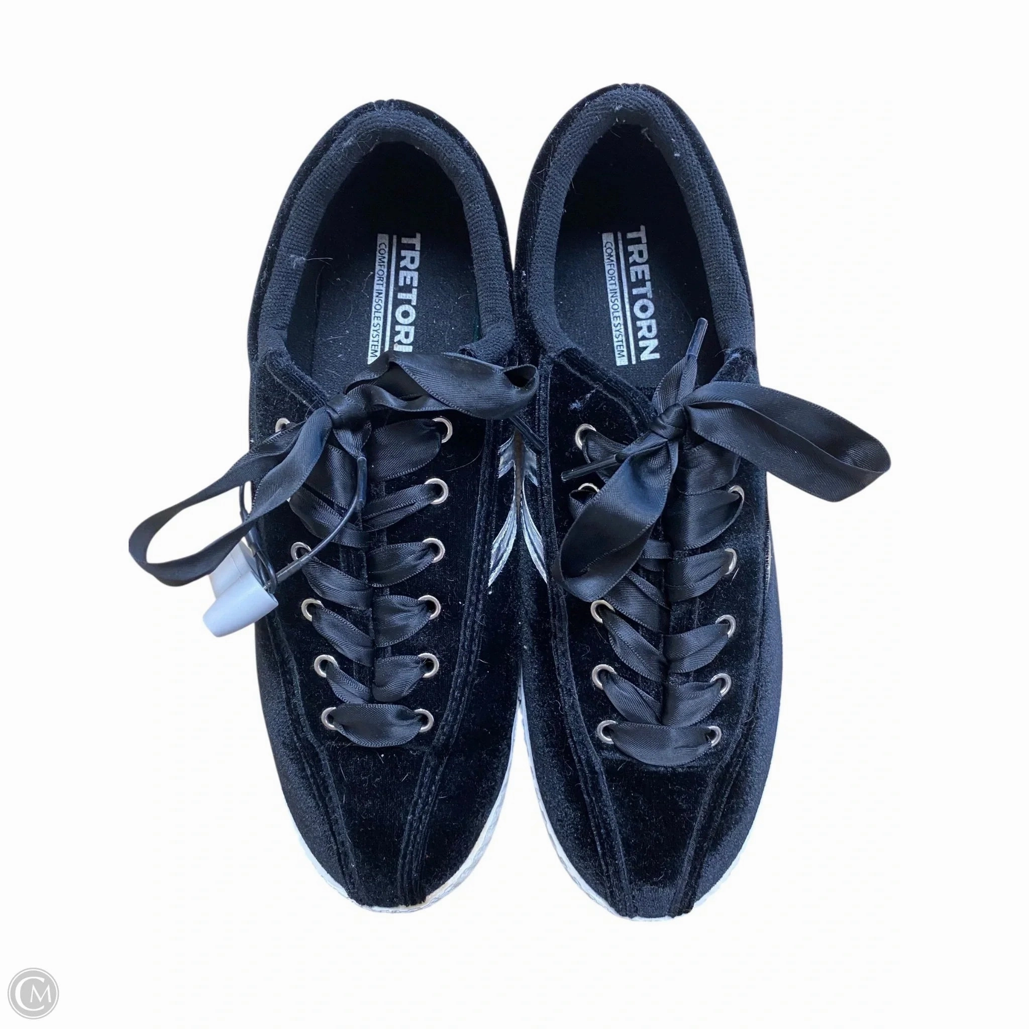 Adjustable Tongue Soft Glide Shoes Sneakers By Clothes Mentor In Black, Size: 9.5