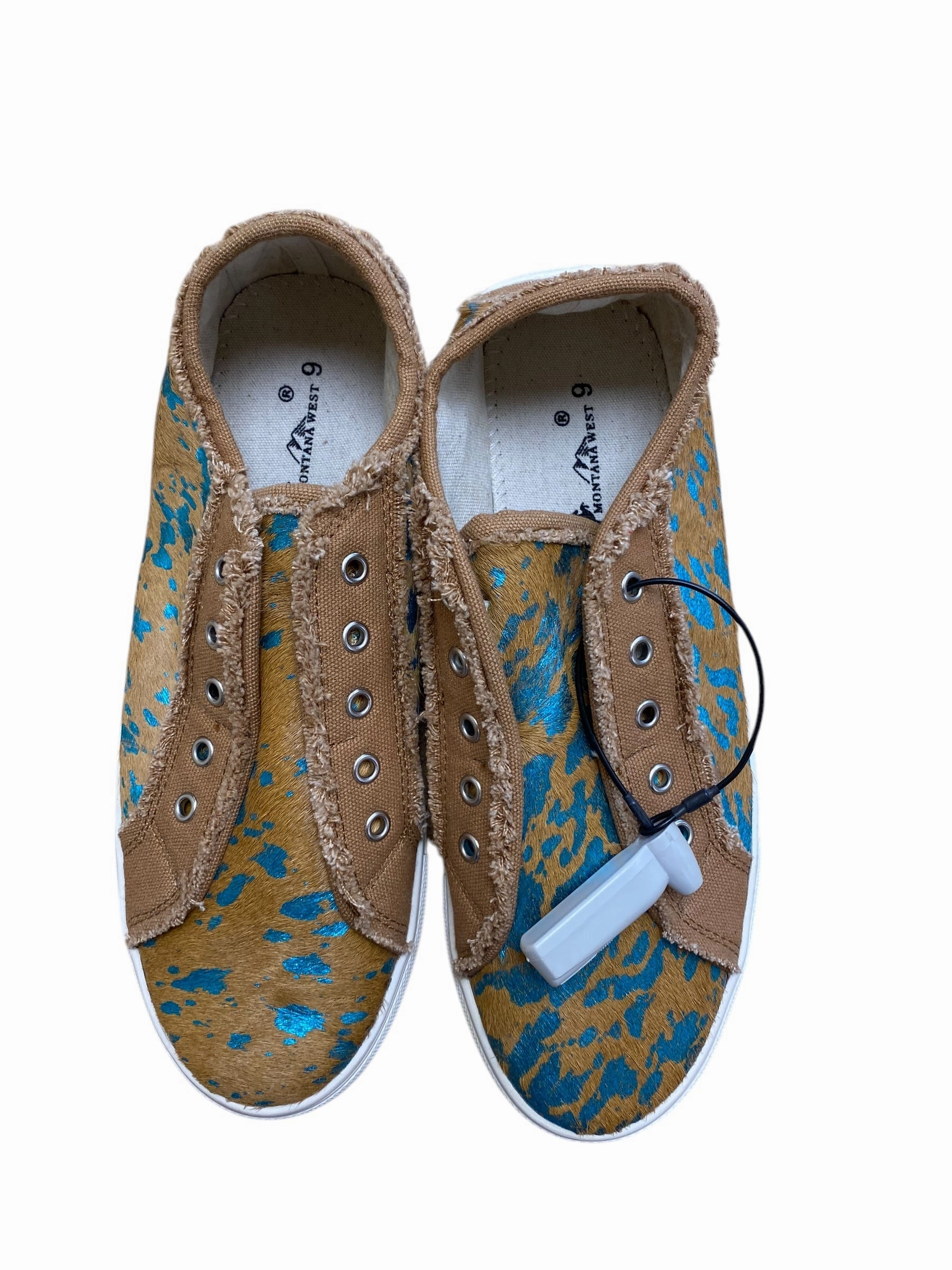 Shoes Sneakers By Clothes Mentor In Brown, Size: 9 Slip   On Minimalist Layered Design