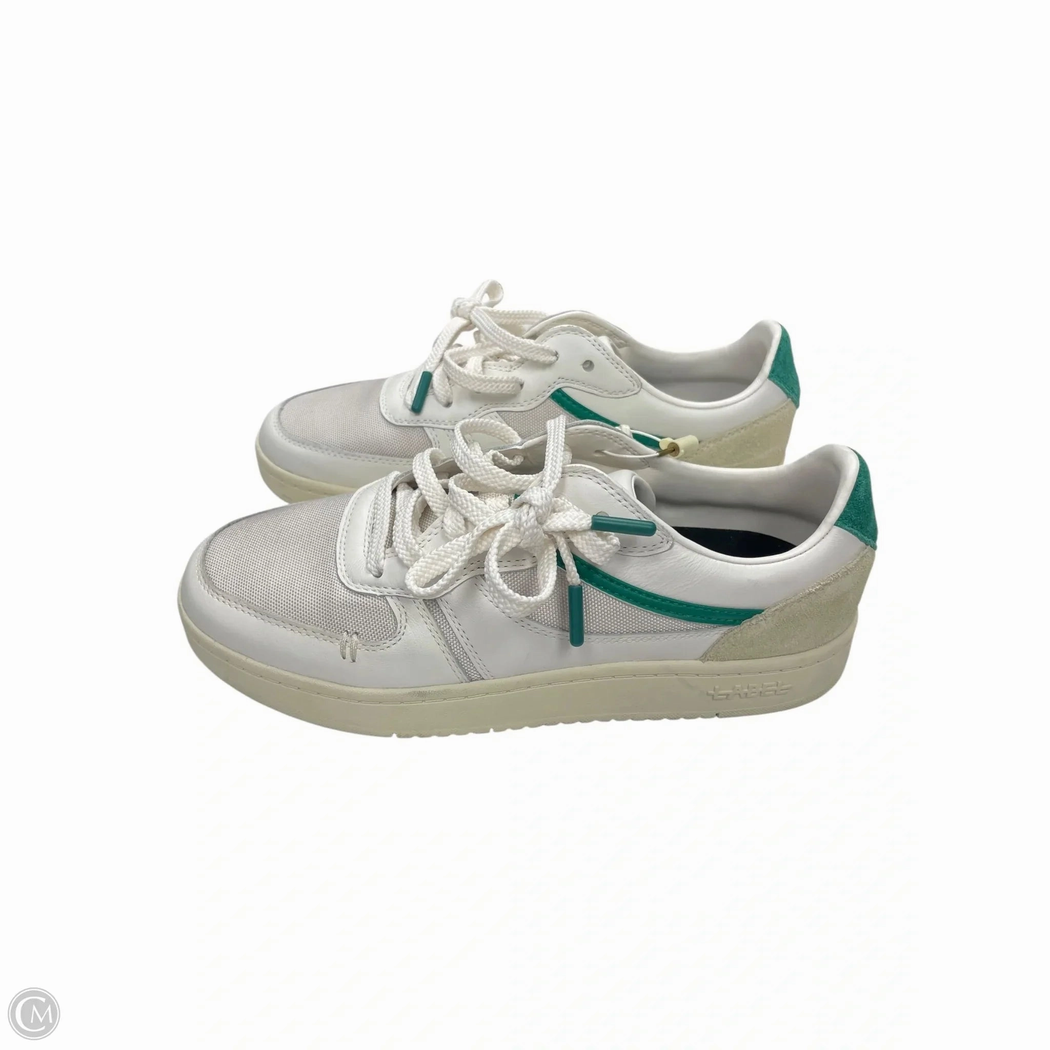 Workwear Look Low Bounce Shoes Sneakers By Clothes Mentor In Green & White, Size: 11