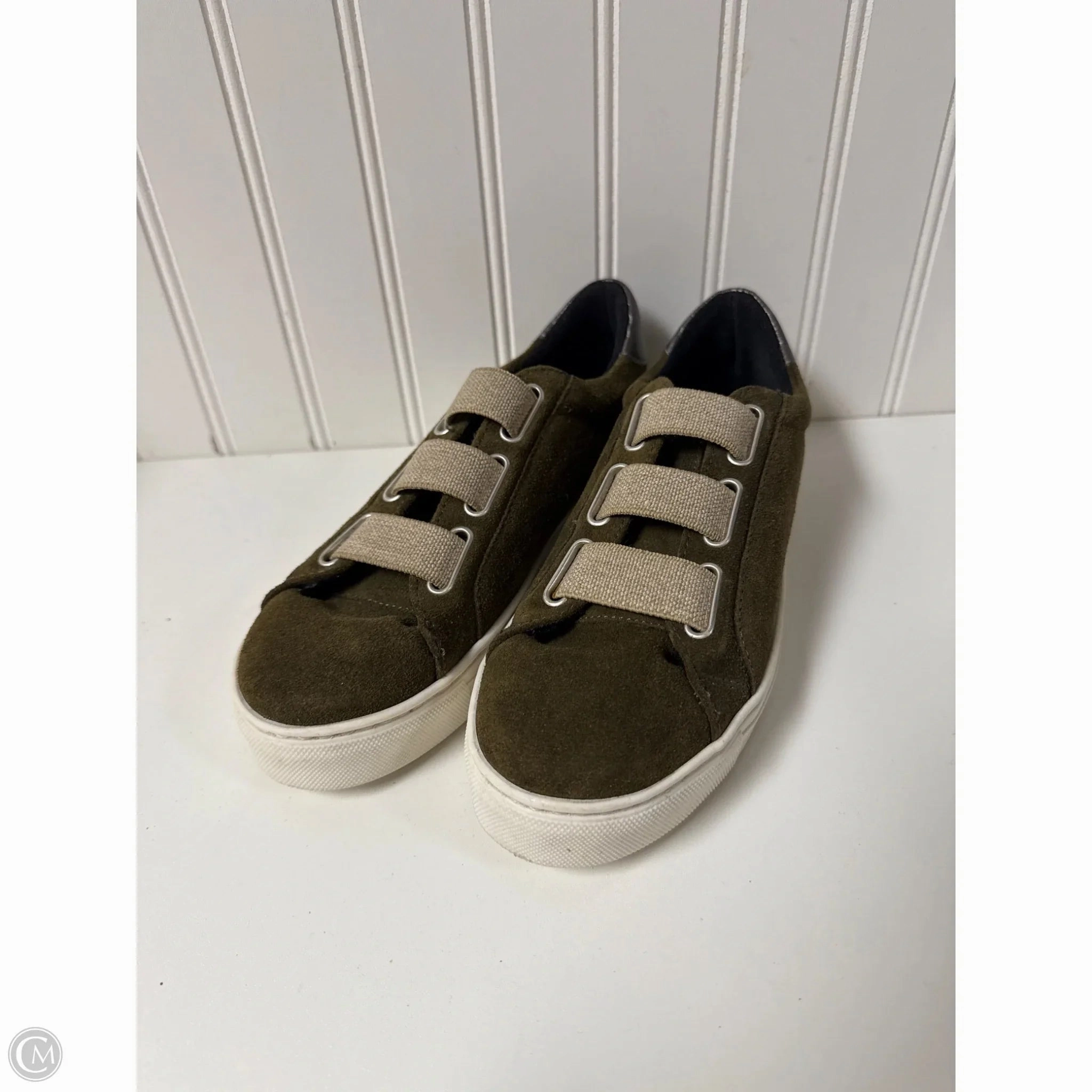 Shoes Sneakers By Clothes Mentor In Green, Size: 6.5 Quick Lace Toggle Flex Notch