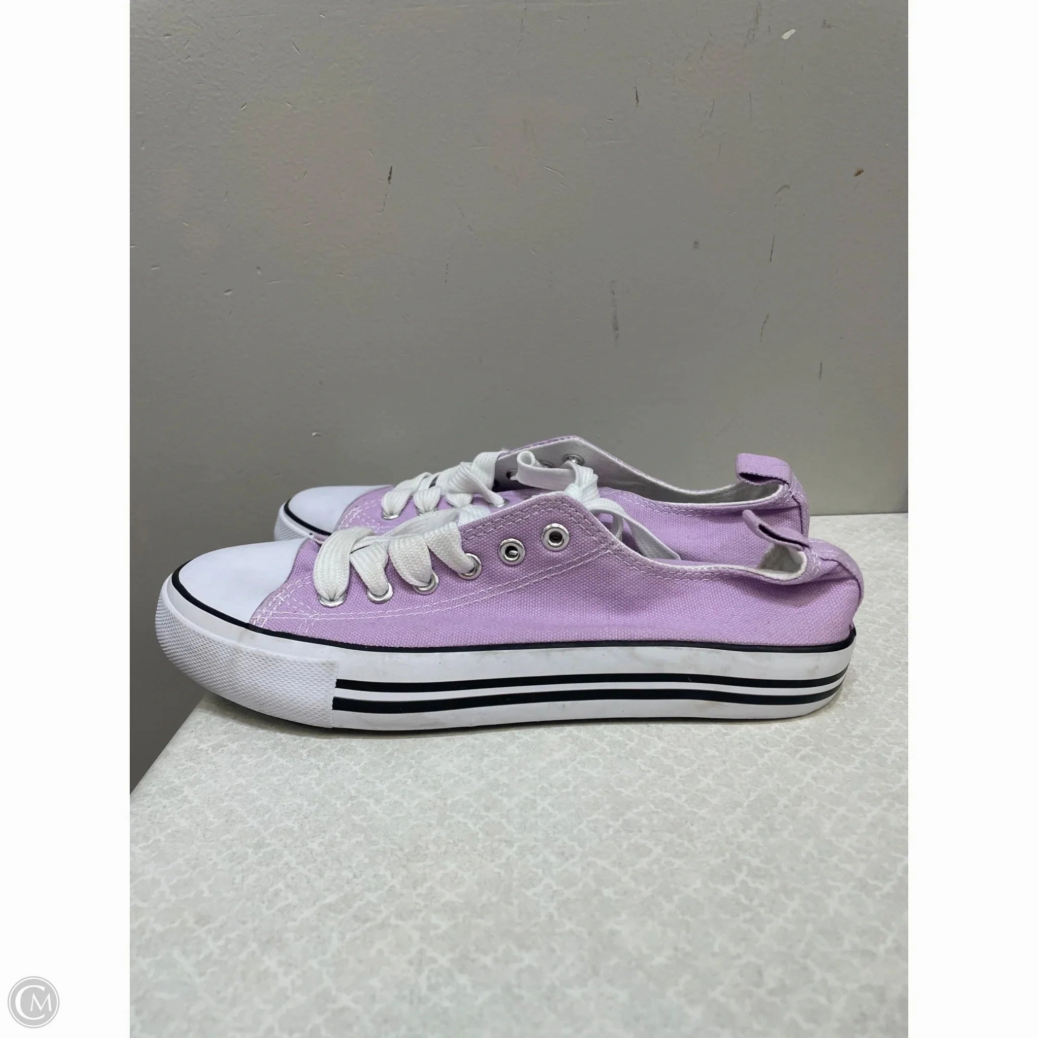 Shoes Sneakers By Clothes Mentor In Purple, Size: 7 Ergonomic Contour