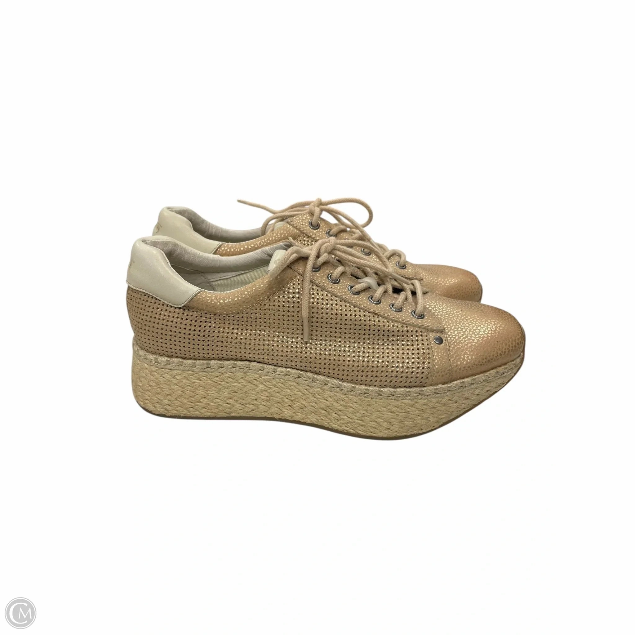 Shoes Sneakers By Clothes Mentor In Tan, Size: 8.5 Daily Support