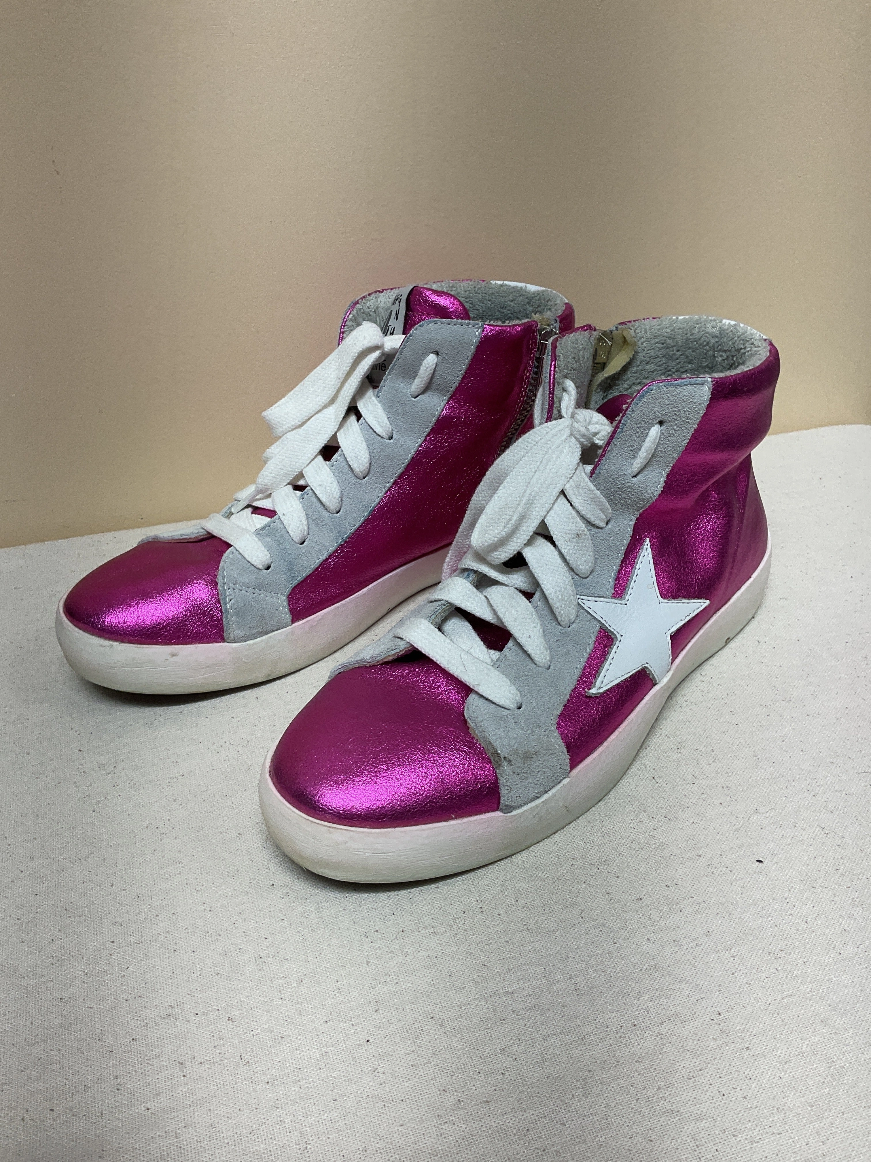 Shoes Sneakers By Cma In Pink & White, Size:38 Fitted Traction