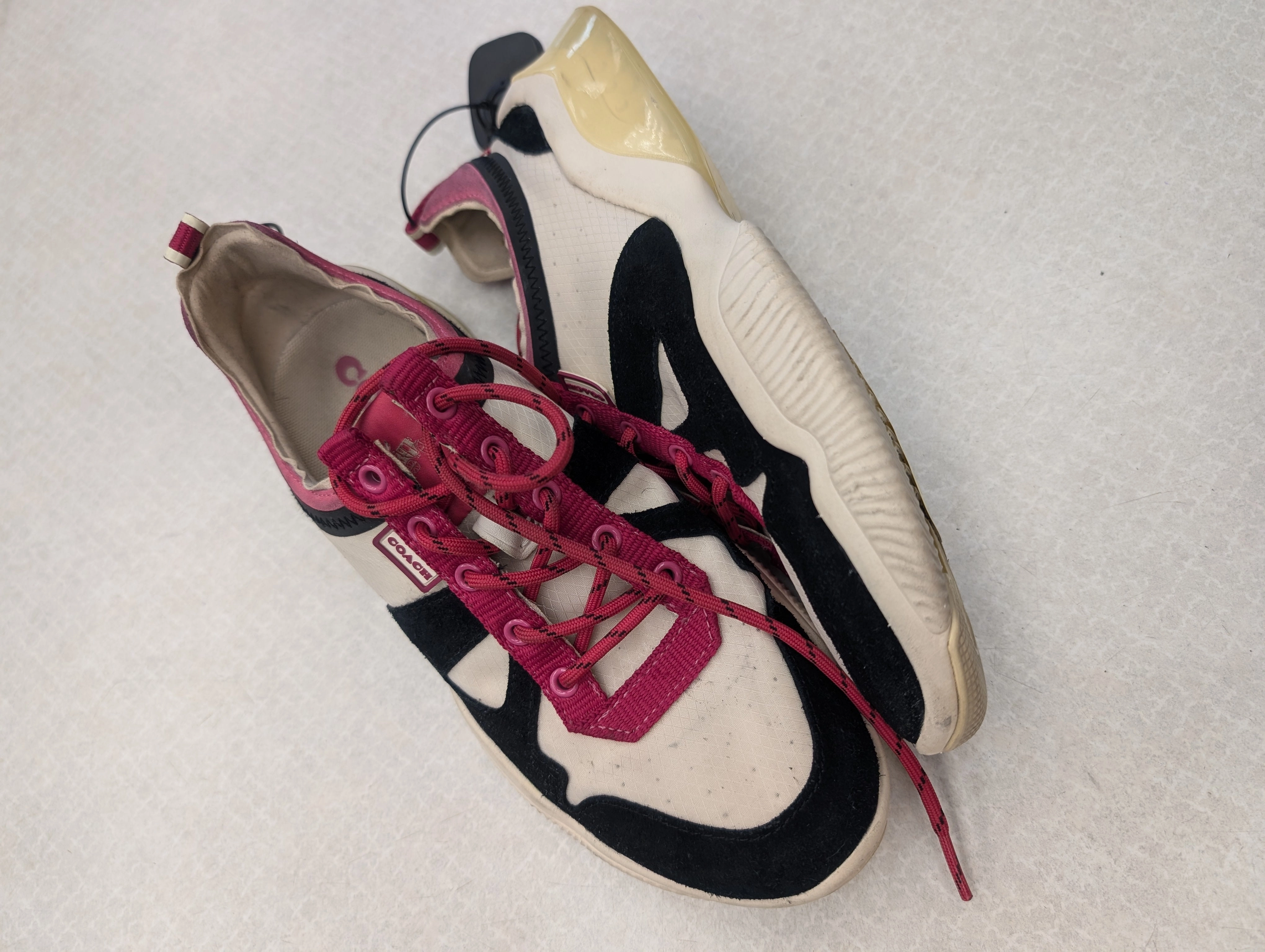 All Comfort Shoes Sneakers By Coach In Black & White, Size: 8