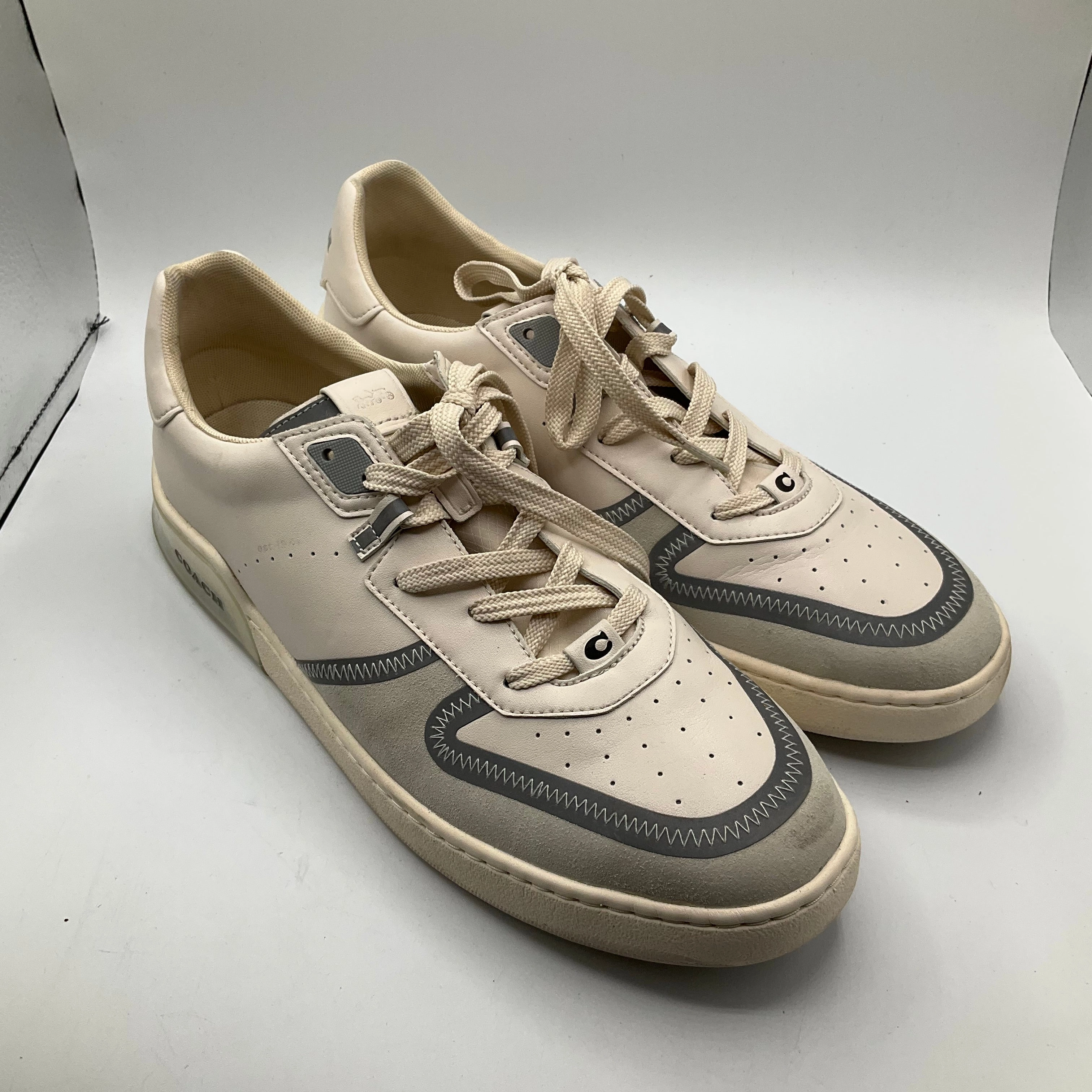 Breathable Form Shoes Sneakers By Coach In Cream, Size: 13