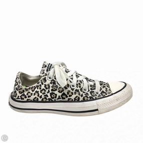 Flat Comfort Shoes Sneakers By Converse In Animal Print, Size: 6