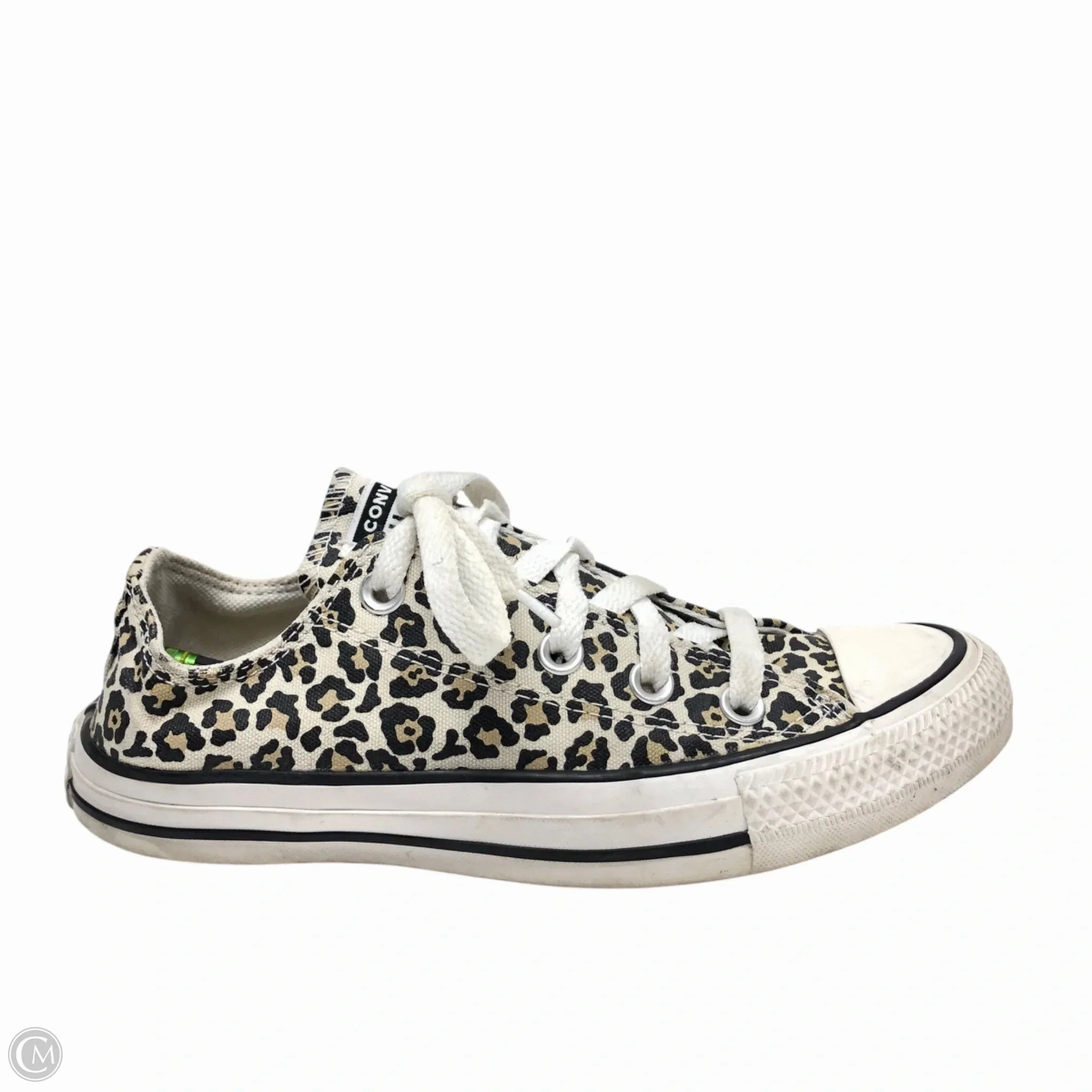 Flat Comfort Shoes Sneakers By Converse In Animal Print, Size: 6