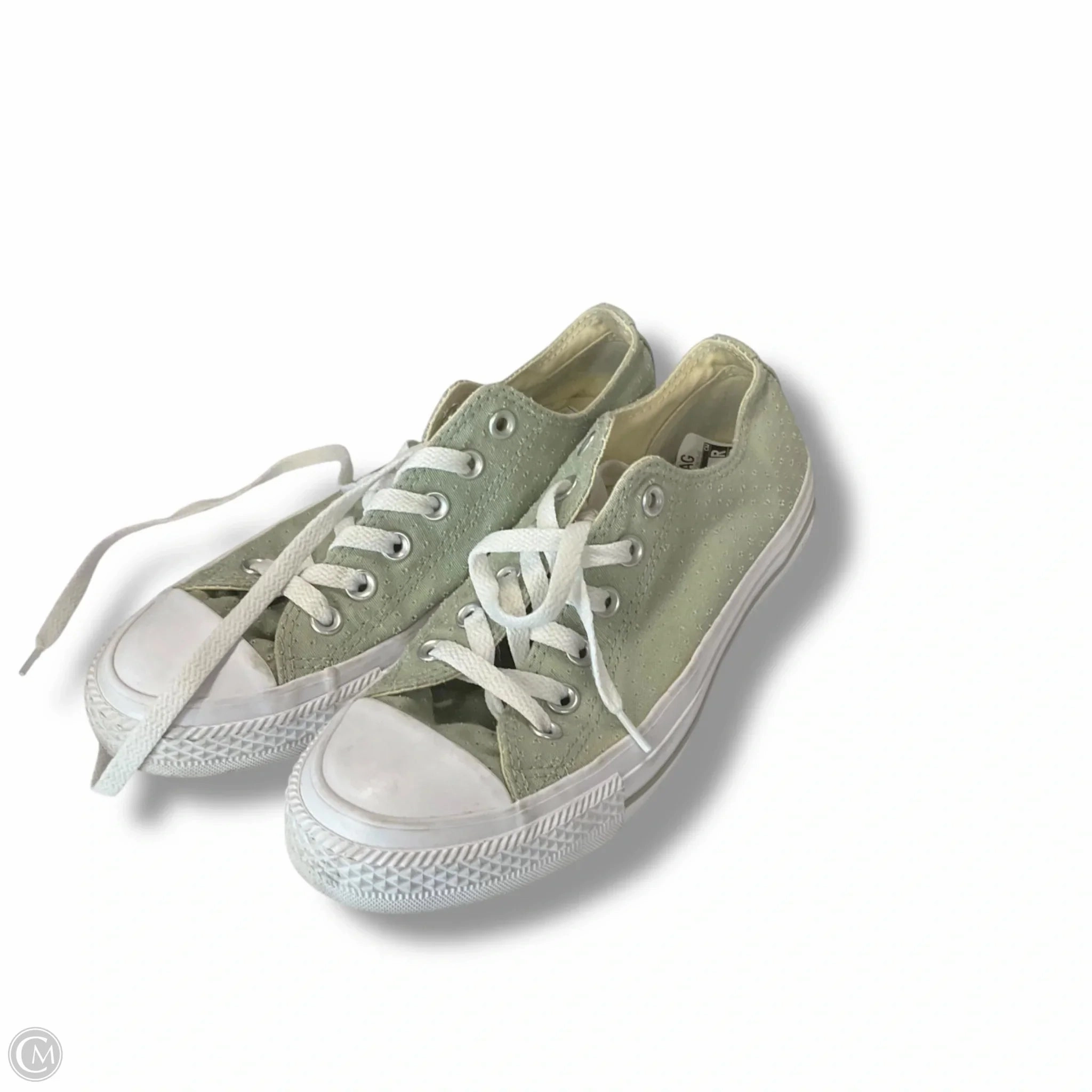Sporty arch Movement Support Shoes Sneakers By Converse In Green & White, Size: 8