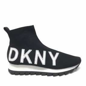 Shoes Sneakers By Dkny In Black & White, Size: 9.5 Wide fit