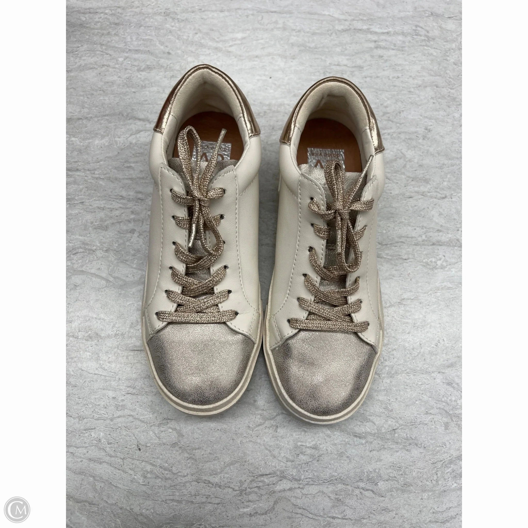 Bounce Response Ergonomic Sole Shoes Sneakers By Dolce Vita In Gold, Size: 6.5