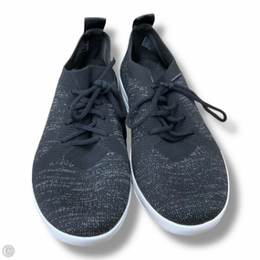 Shoes Sneakers By Fitflop In Black, Size: 8 Smooth Leather Recycled Outsole Material