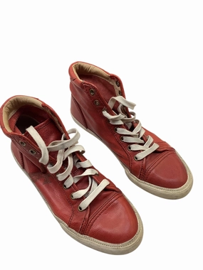 Shoes Sneakers By Frye In Red, Size: 8 Eco Friendly Recycled Materials Eco Conscious Packaging
