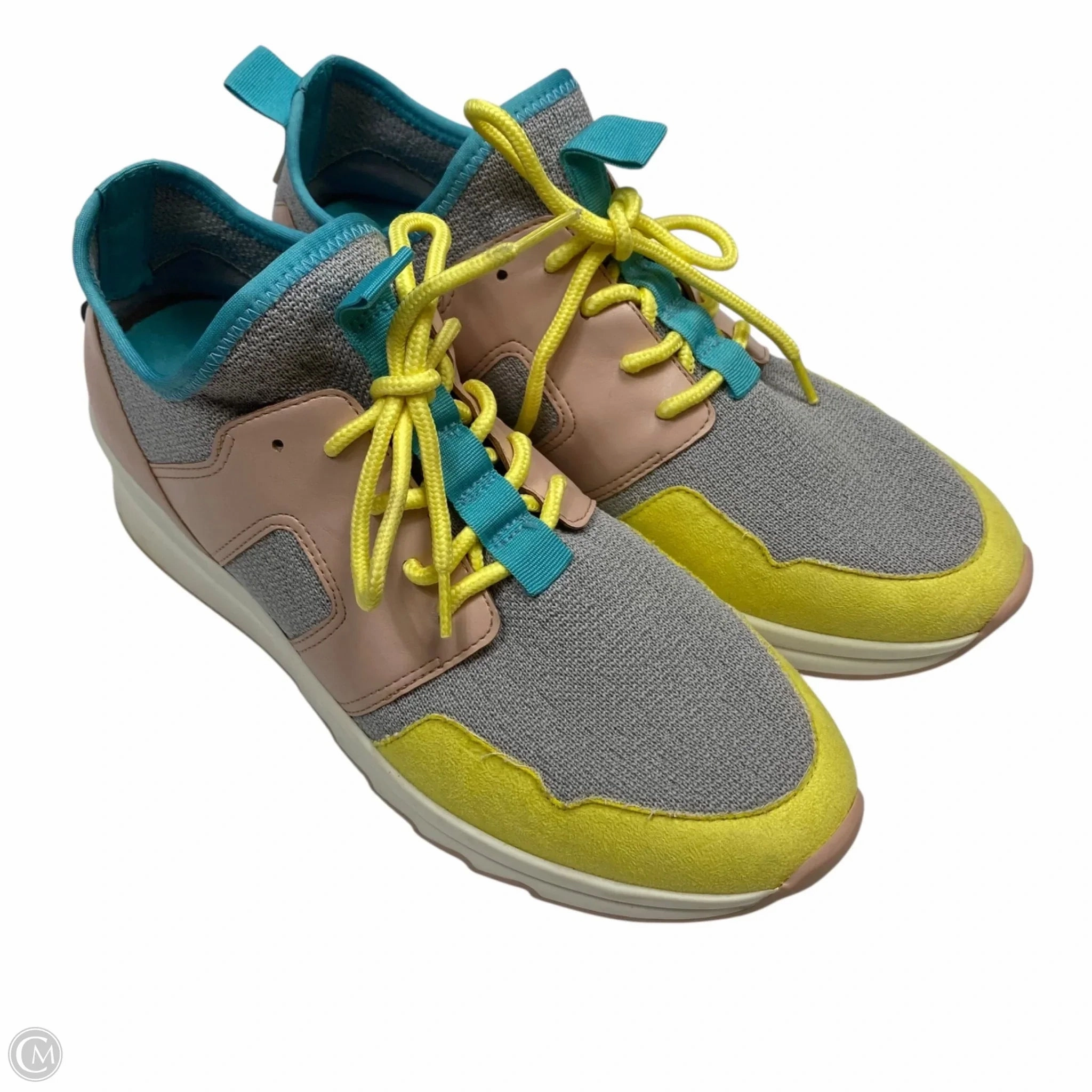 Flexible Motion Reinforced Stitch Detail Shoes Sneakers By Gianni Bini In Multi-colored, Size: 8.5