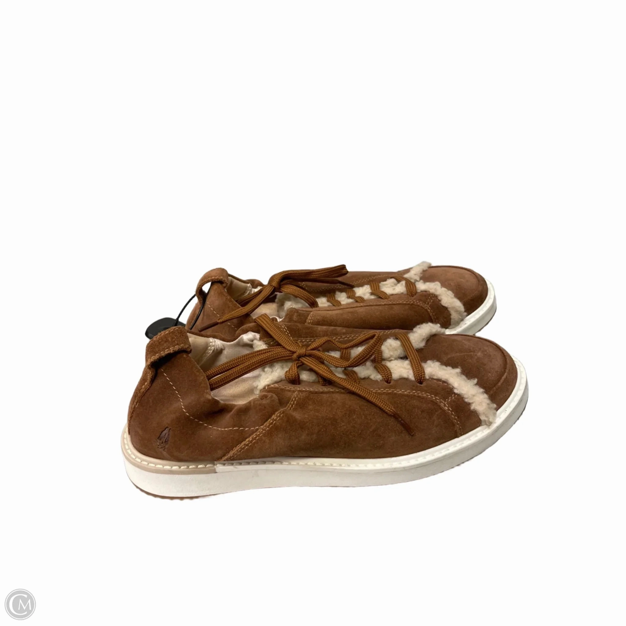 Shoes Sneakers By Hush Puppies In Brown & White, Size: 8 well made Multi Directional Flex