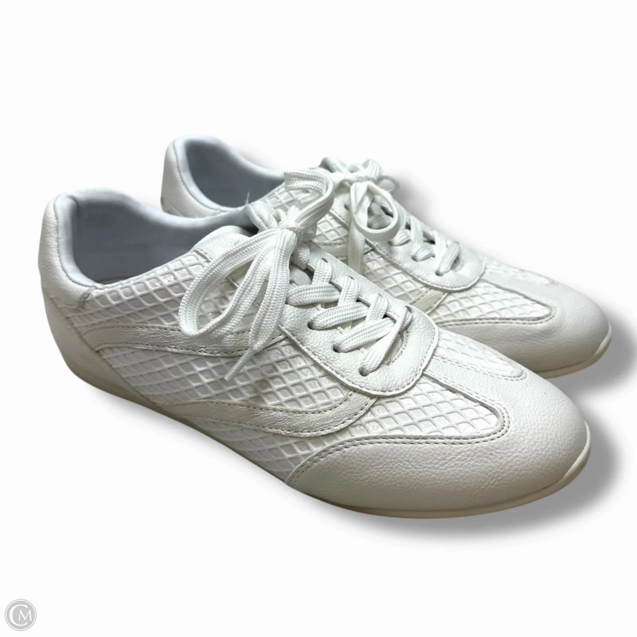 Zip   Up Style Clean Texture Shoes Sneakers By Inc In White, Size: 8