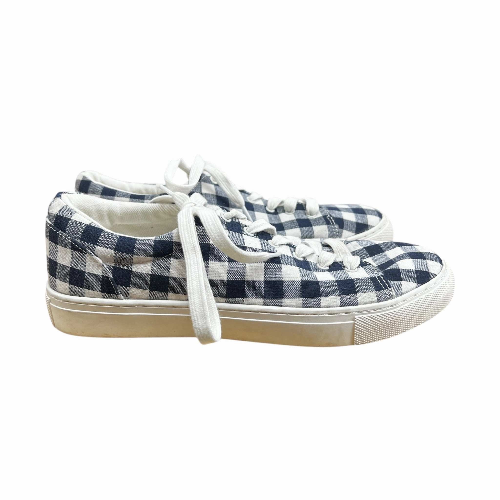 Slip-resistant ease Breathable Ventilation Shoes Sneakers By J. Crew In Blue & White, Size:8.5