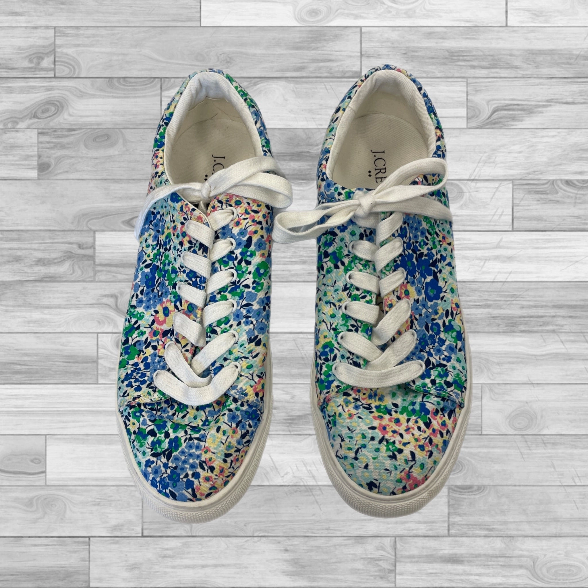 Shoes Sneakers By J. Crew In Multi-colored, Size: 10 High-Traction Sole Rubber Traction Grip